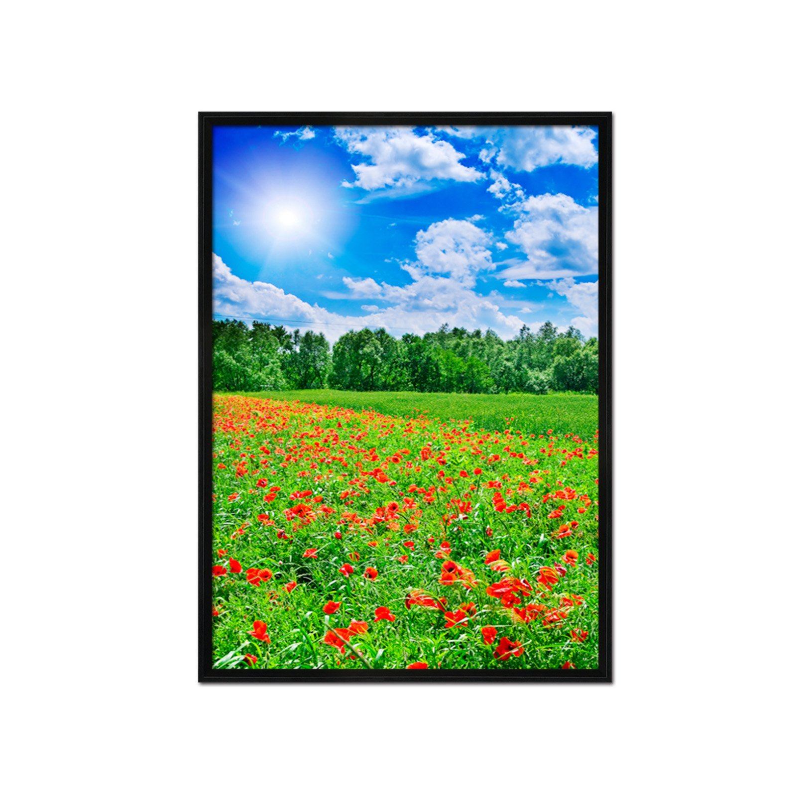 3D Meadow Flowers 045 Fake Framed Print Painting Wallpaper AJ Creativity Home 