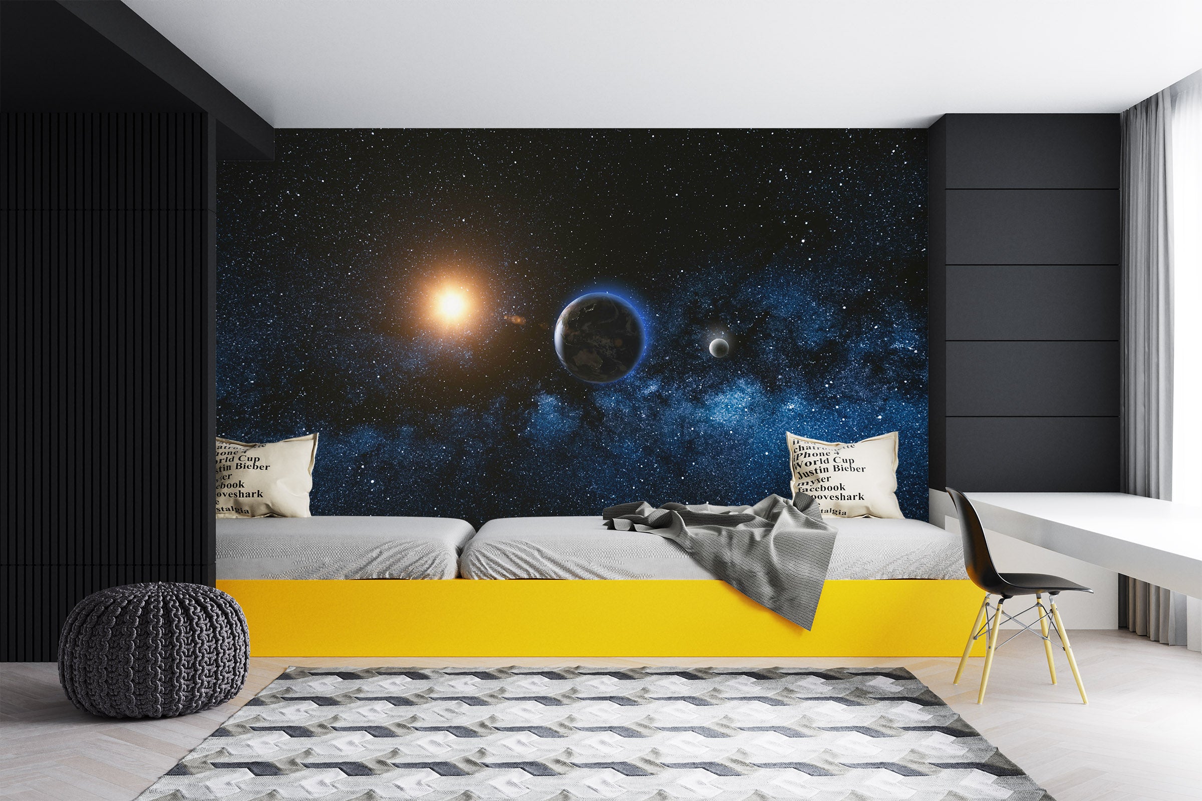 3D Planet Starry Sky 58062 Wall Murals