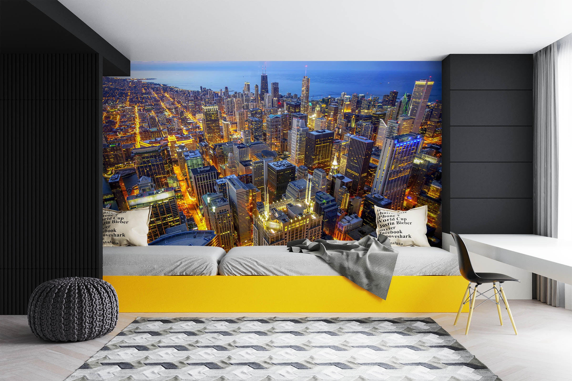 3D High-Rise Building 58161 Wall Murals