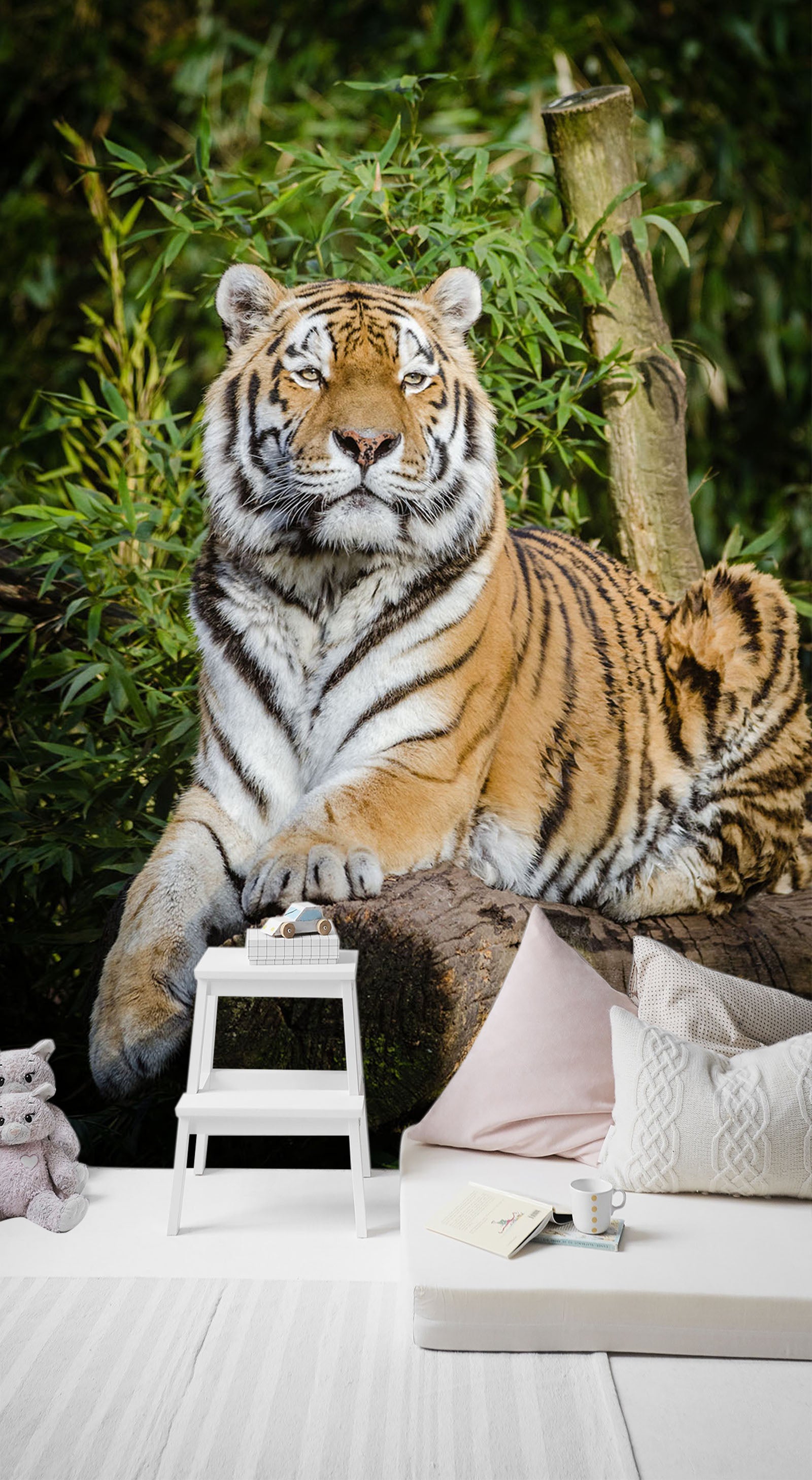 3D Forest Tiger 105 Wall Murals