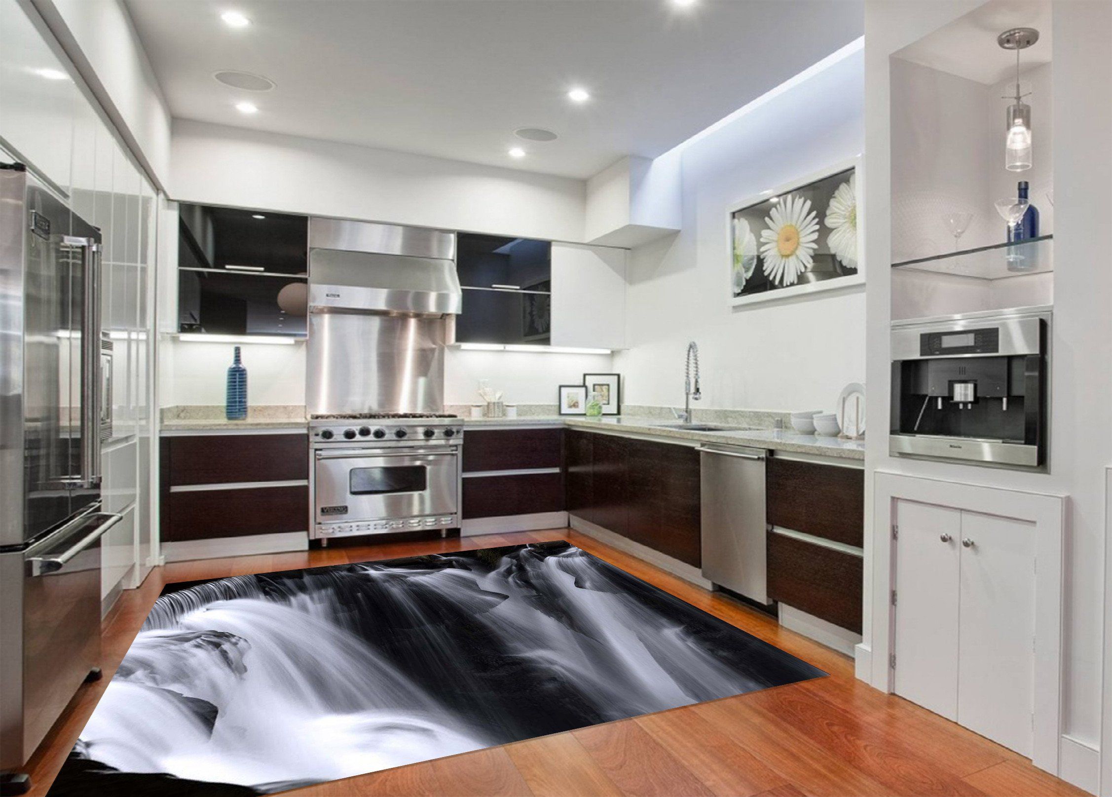 3D Waterfalls 028 Kitchen Mat Floor Mural Wallpaper AJ Wallpaper 