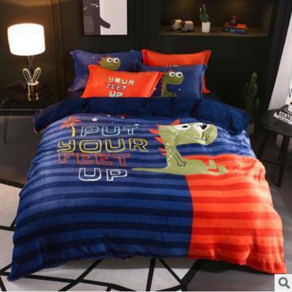 3D Cartoon Dinosaur 17025 Bed Pillowcases Quilt