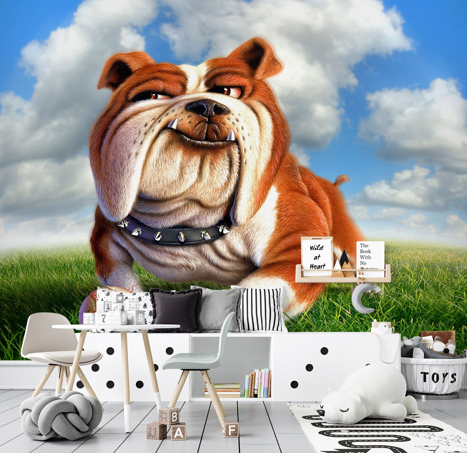 3D Bulldog 85013 Jerry LoFaro Wall Mural Wall Murals