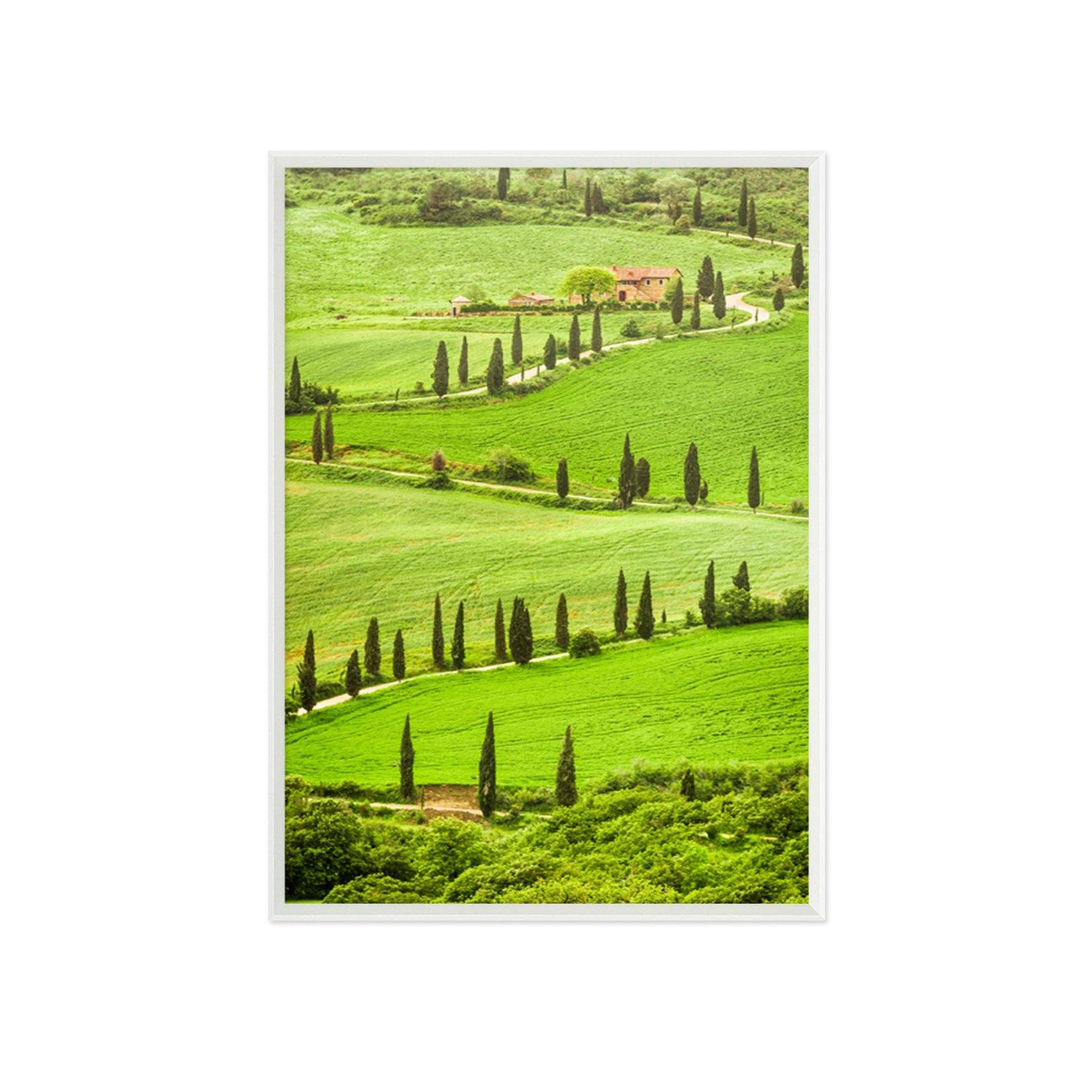 3D Field Meadow 050 Fake Framed Print Painting Wallpaper AJ Creativity Home 