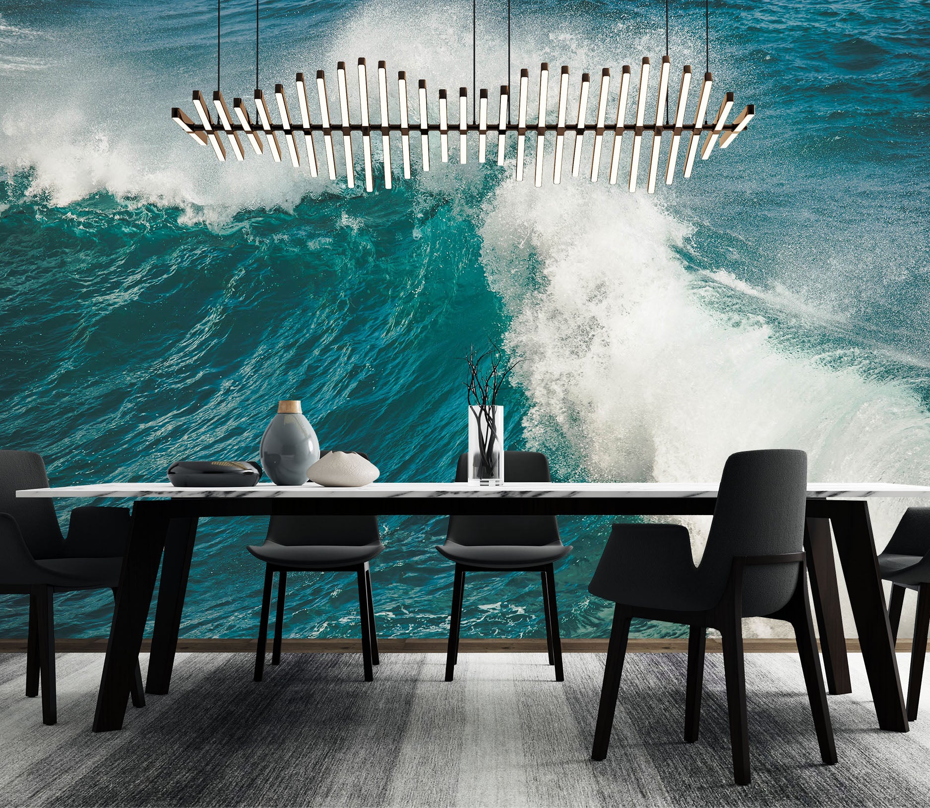 3D Waves 58039 Wall Murals