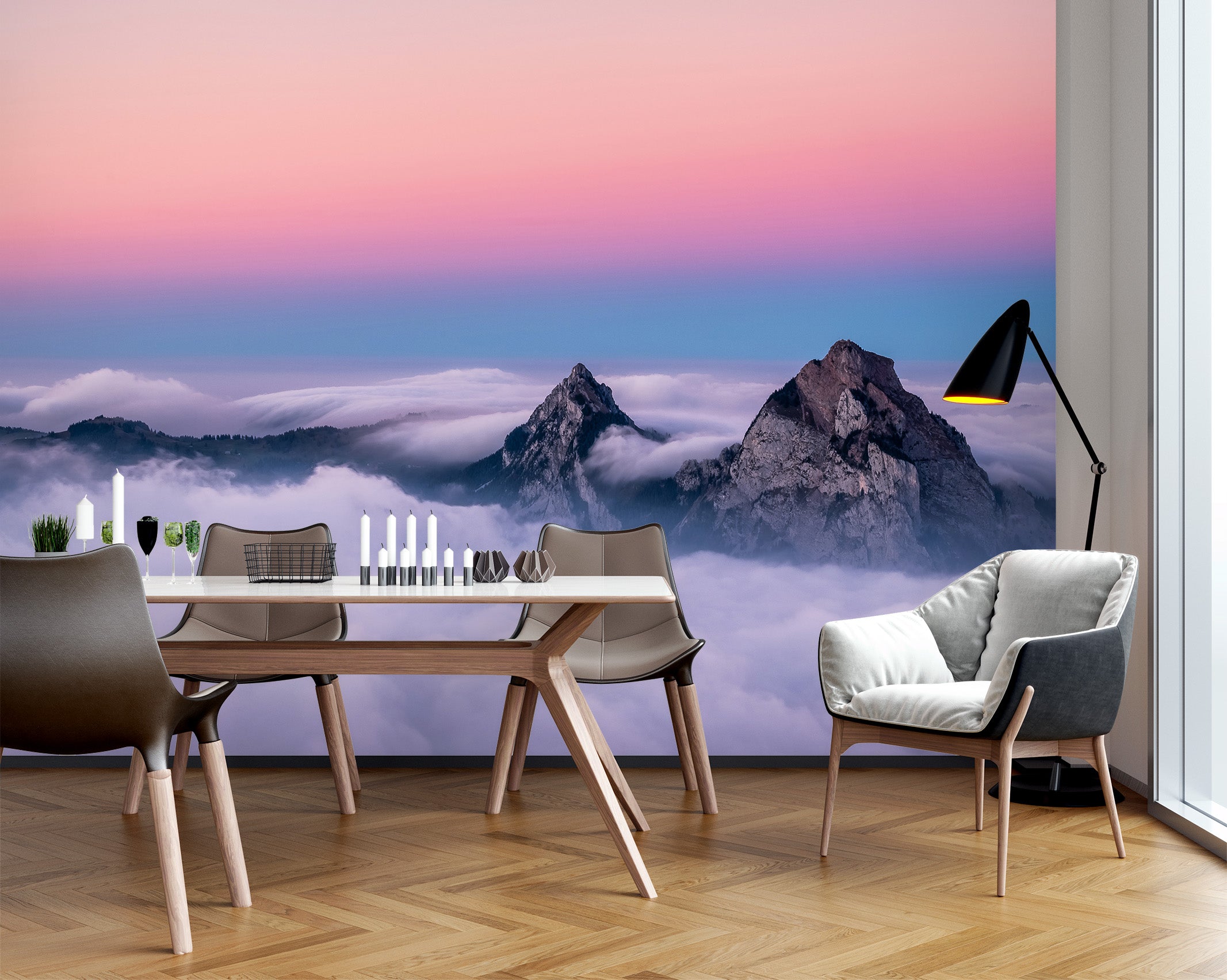 3D Mountain Stone 58071 Wall Murals