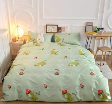 3D Little Dinosaur Watermelon 50108 Bed Pillowcases Quilt