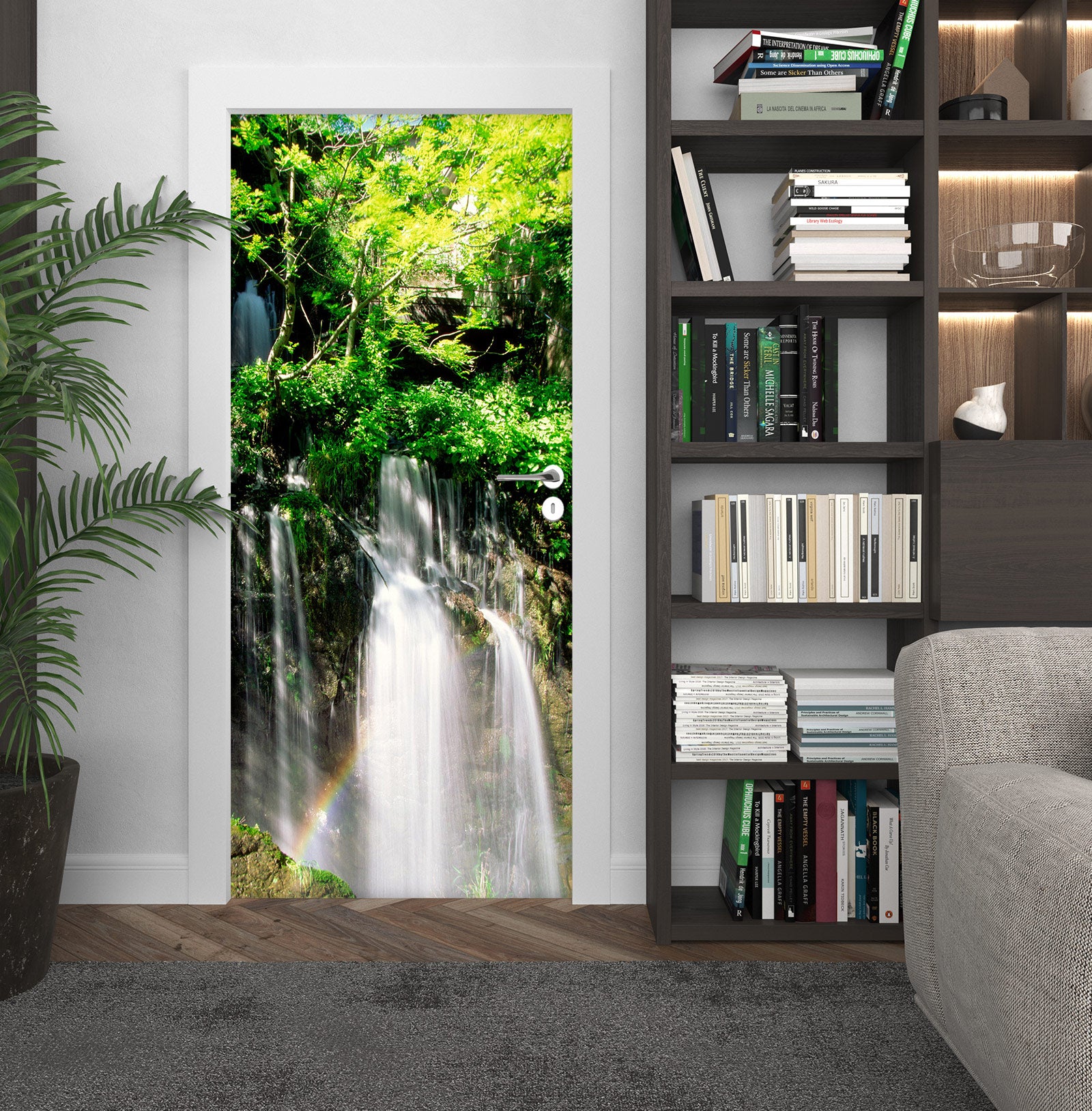 3D Waterfall 23059 Door Mural