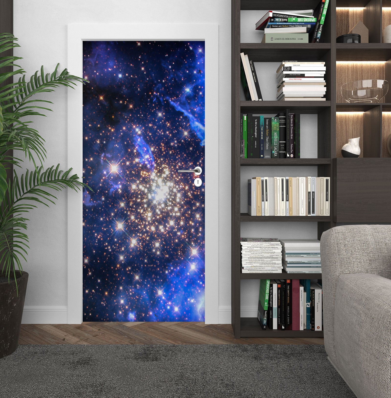 3D Starry Sky 24191 Door Mural