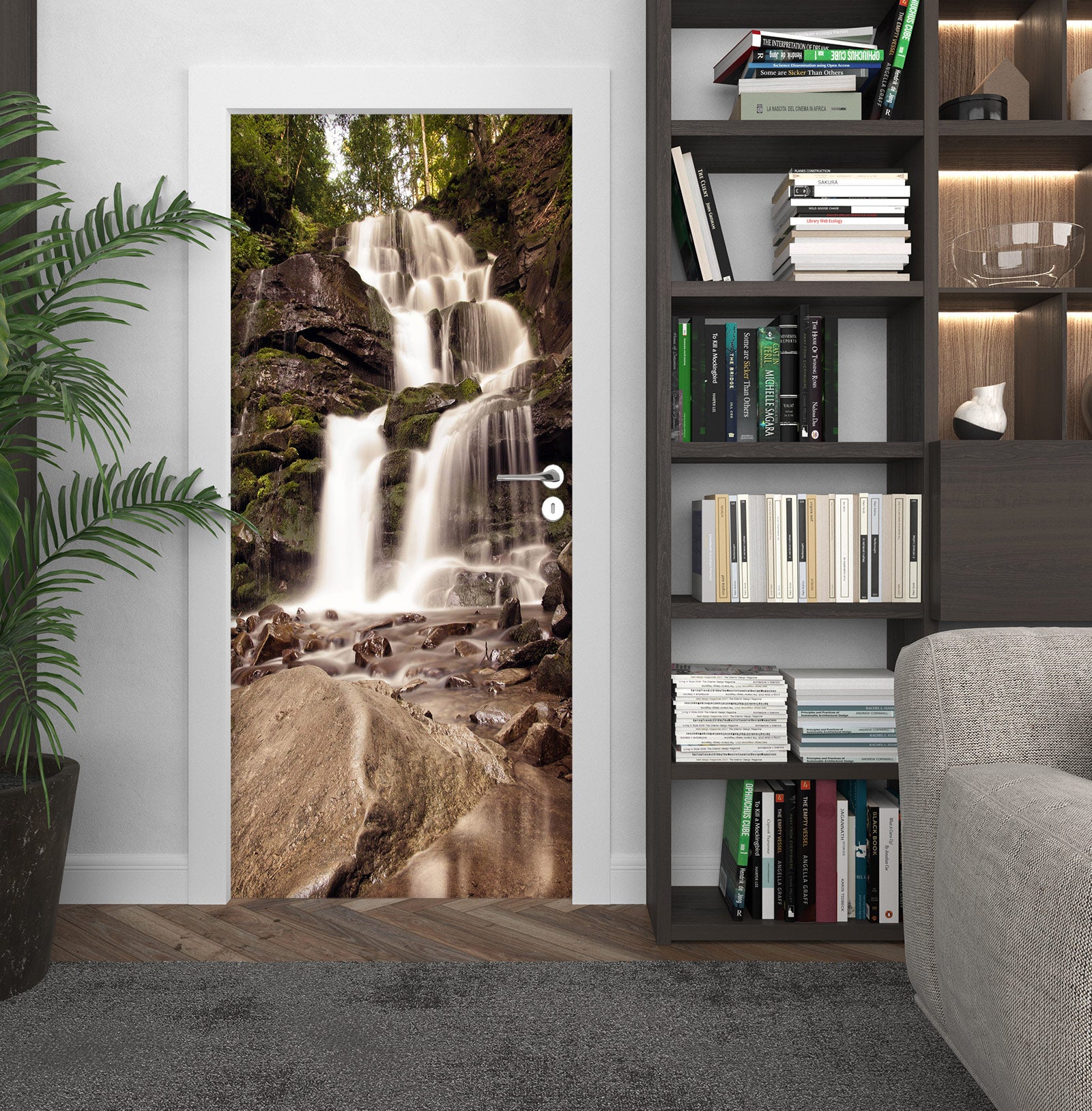 3D Waterfall 23104 Door Mural