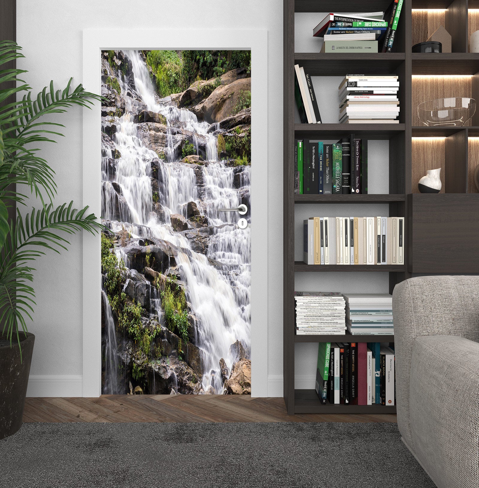 3D Waterfall 23024 Door Mural