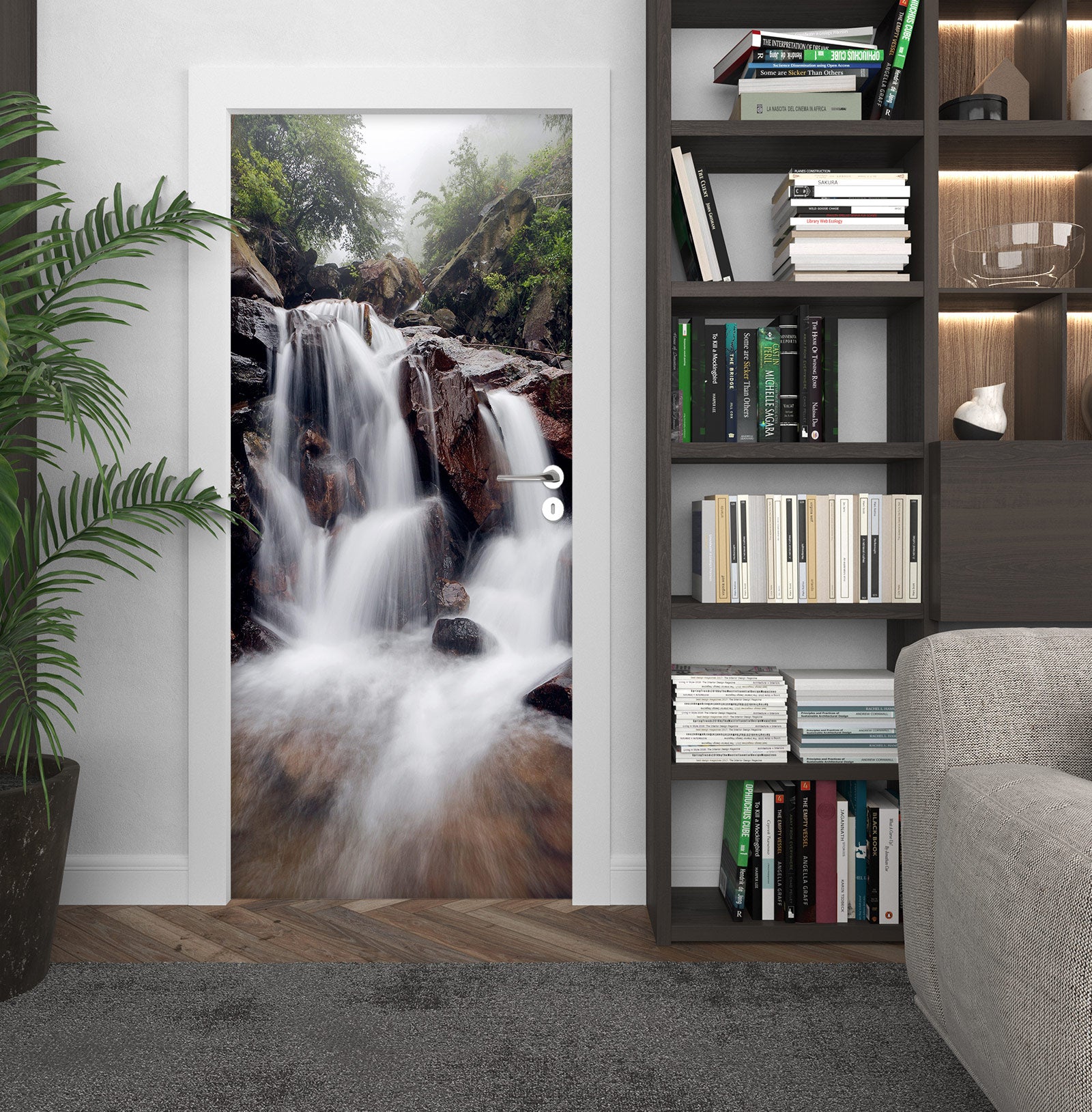 3D Waterfall 24008 Door Mural