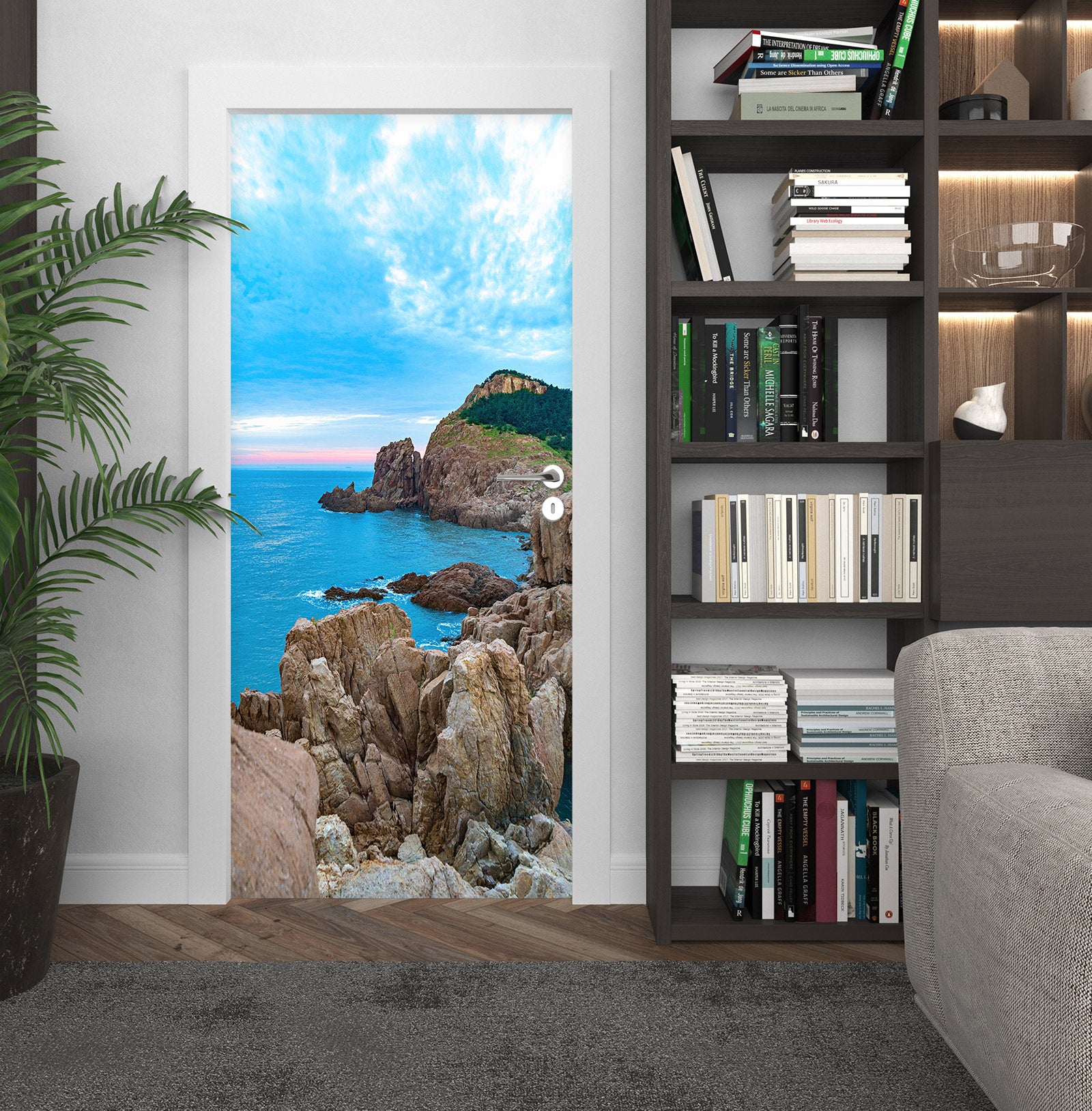 3D Sea Stone 24173 Door Mural