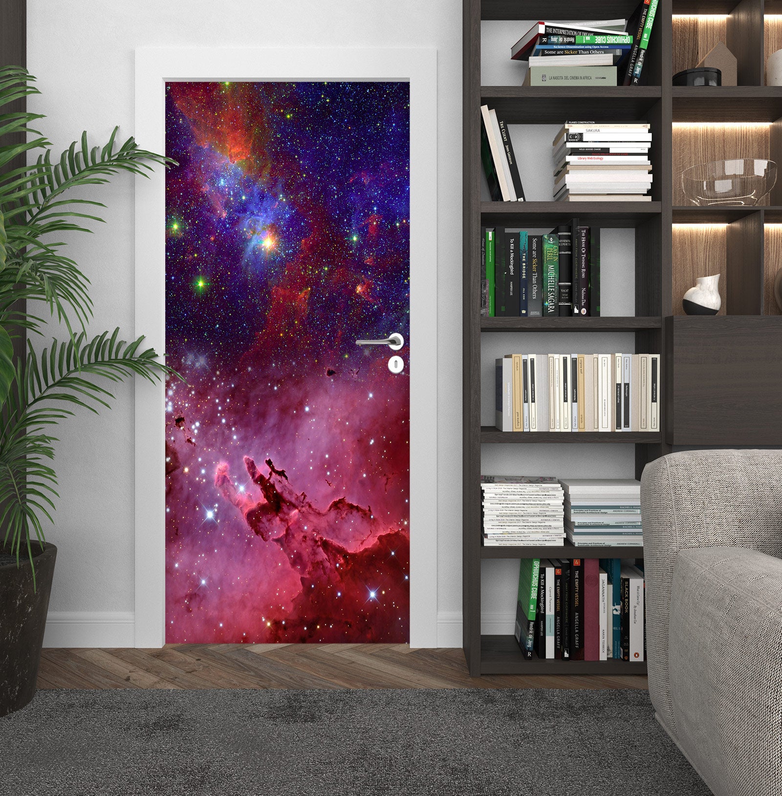 3D Starry Sky 24182 Door Mural