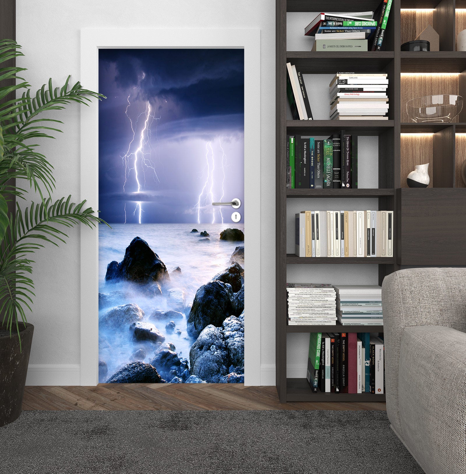 3D Lightning 23171 Door Mural