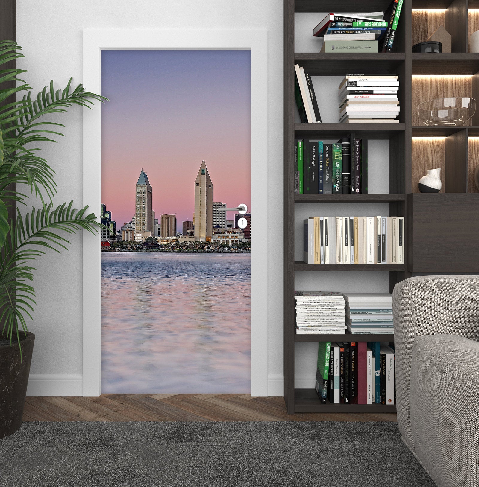 3D Ocean Building 110218 Kathy Barefield Door Mural