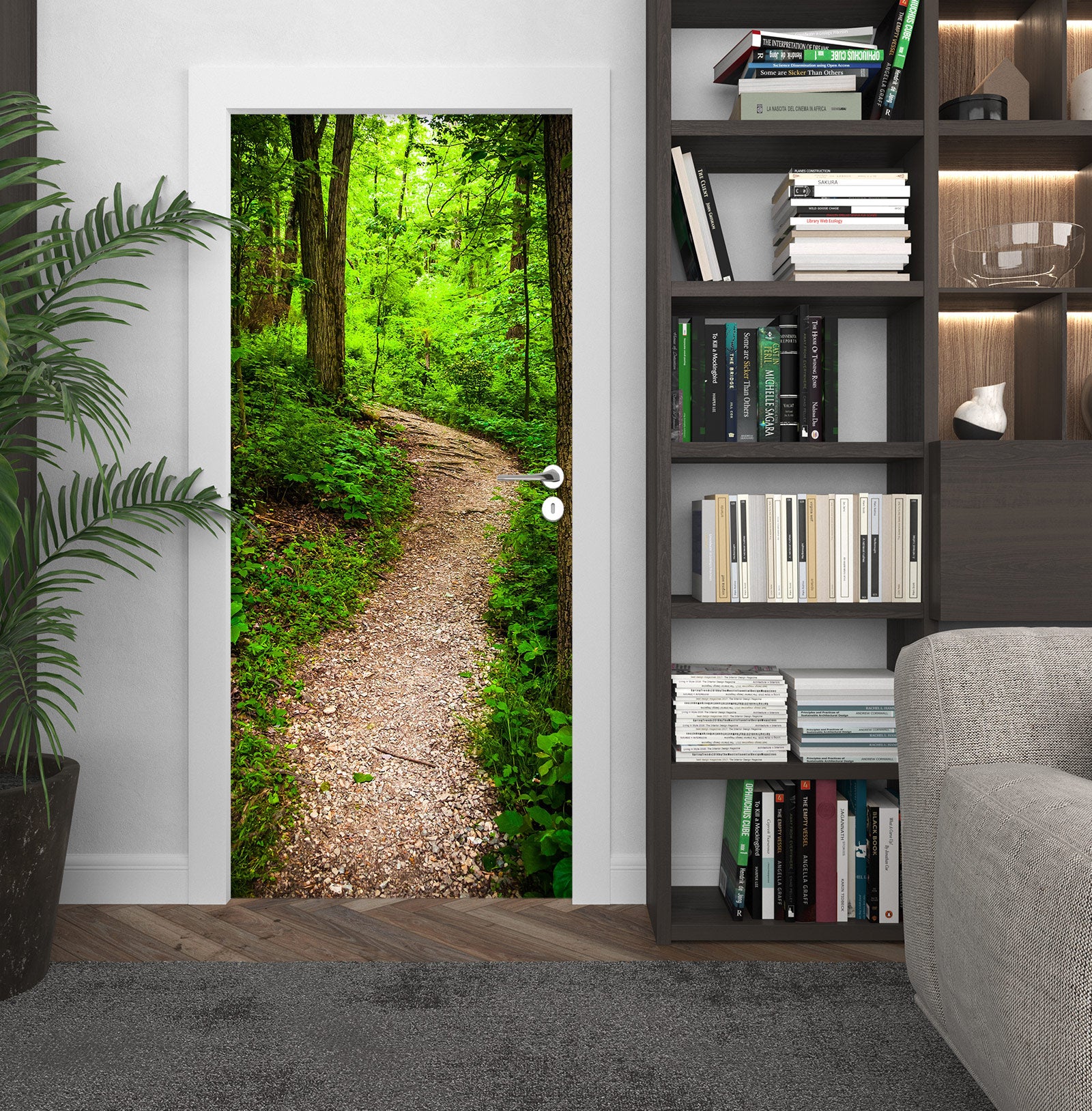 3D Forest Path 24060 Door Mural