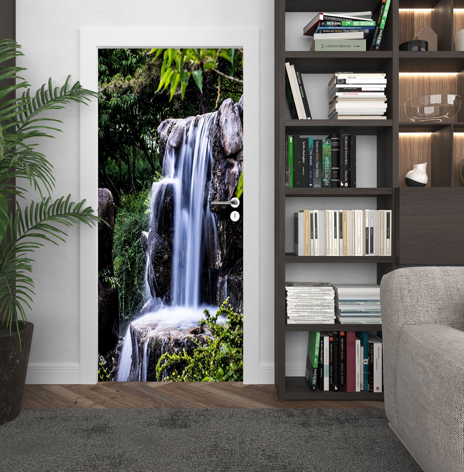 3D Waterfall 25042 Door Mural