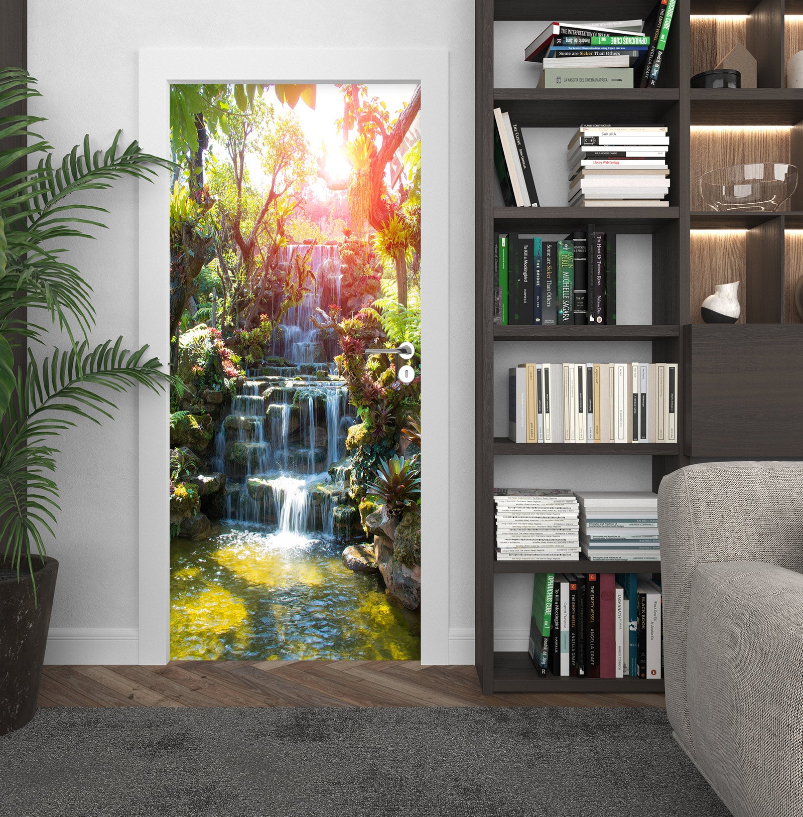 3D Creek Stone 24155 Door Mural