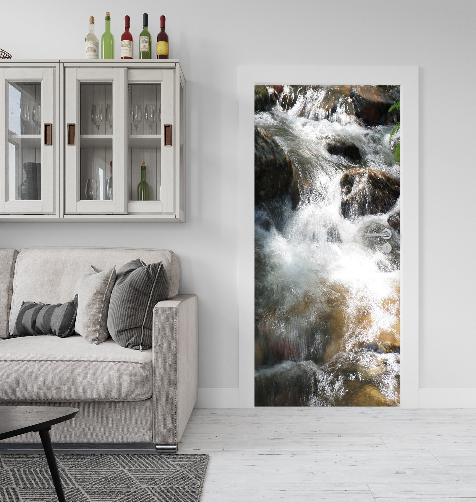 3D Ferocious River 257 Door Mural