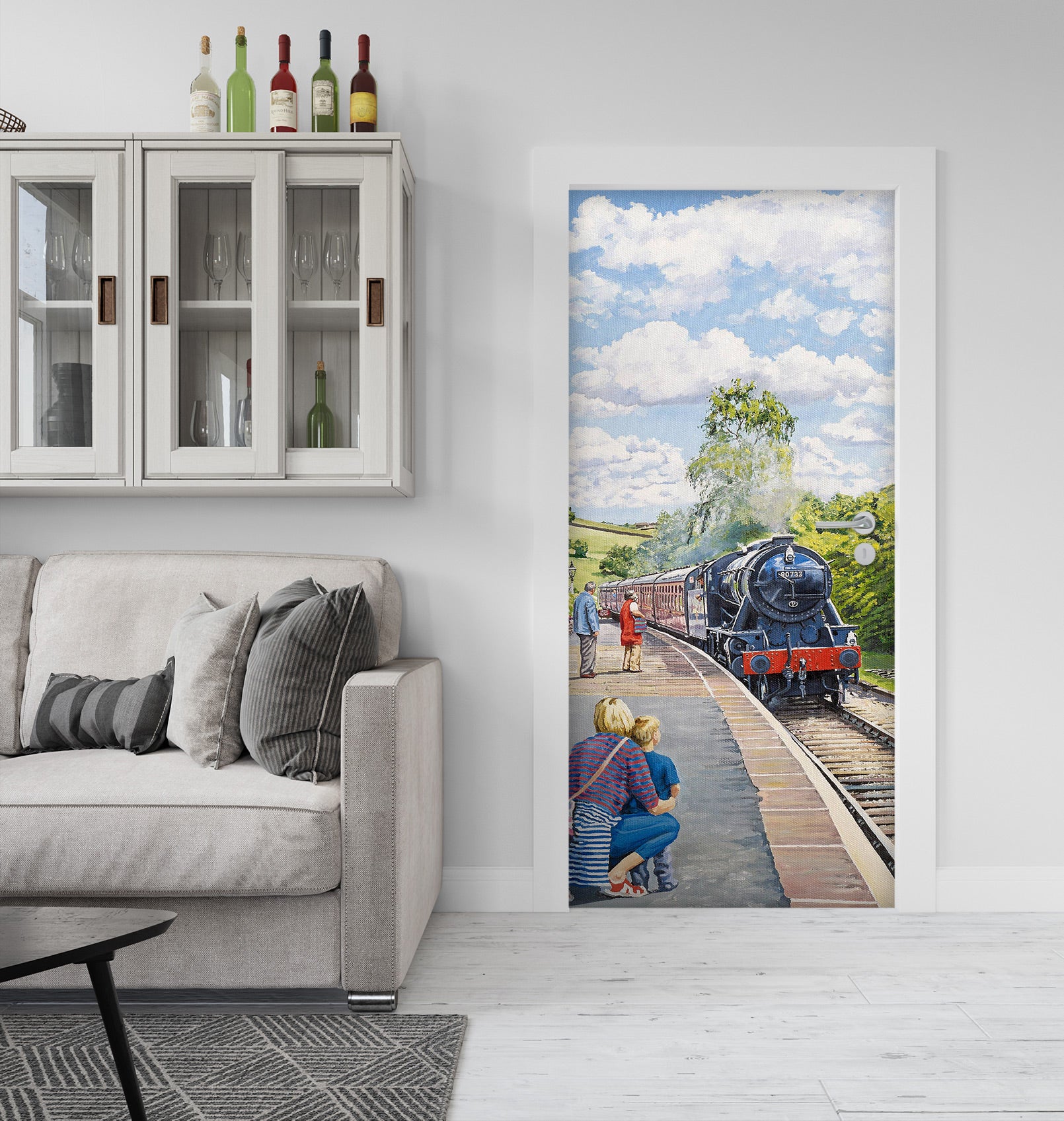 3D Train Track 103103 Trevor Mitchell Door Mural