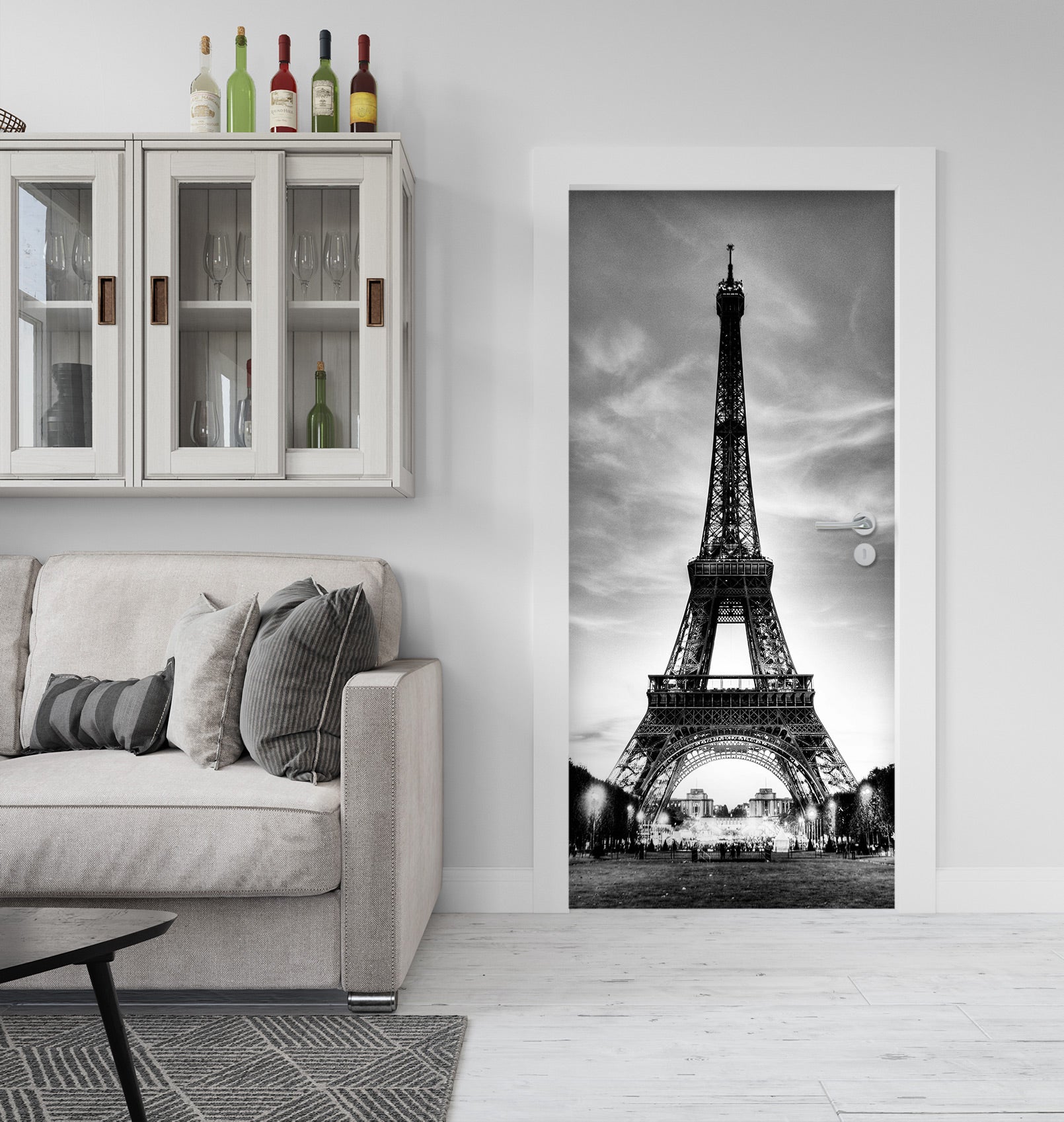 3D Eiffel Tower 24056 Door Mural