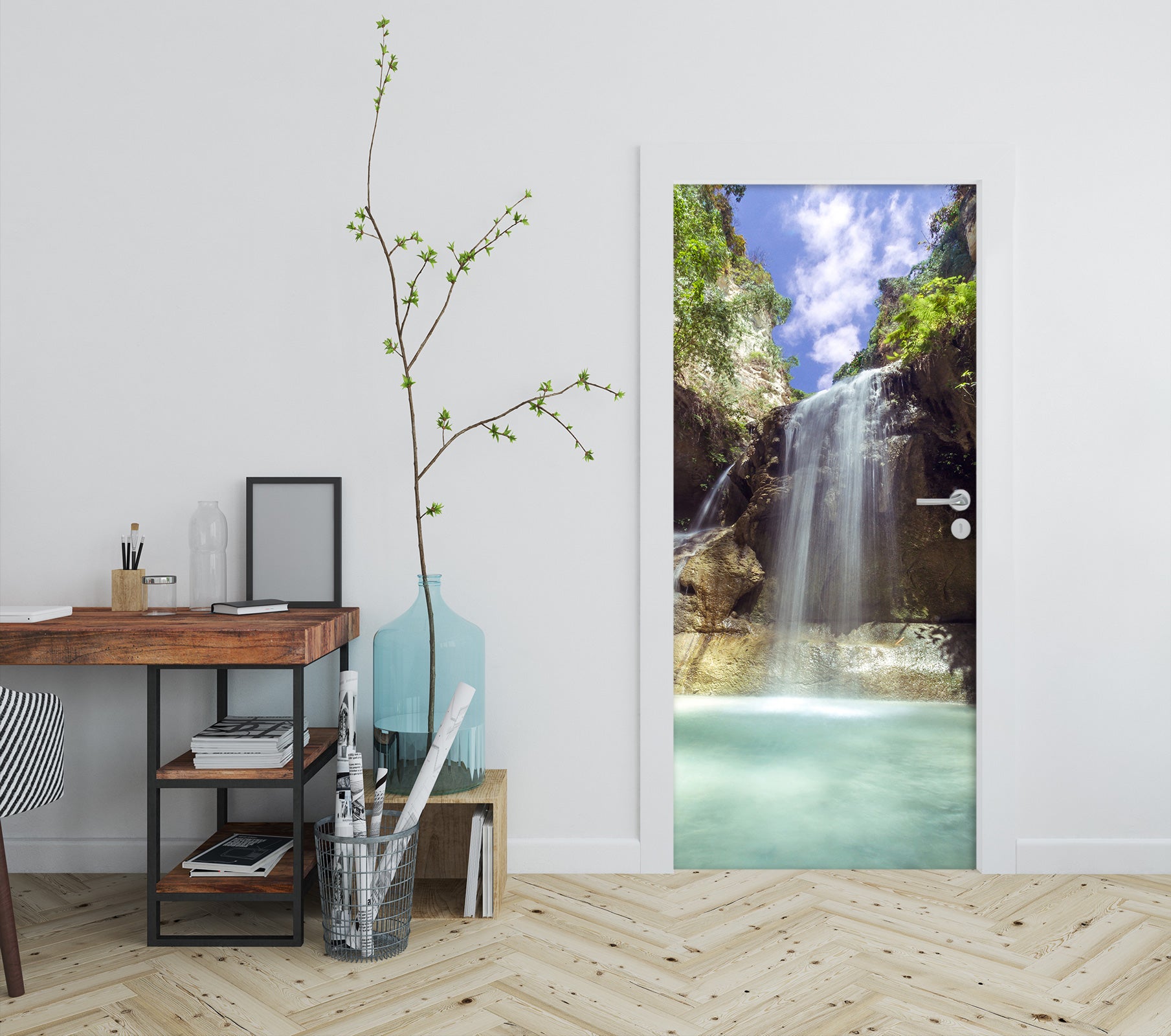 3D Waterfall 24024 Door Mural