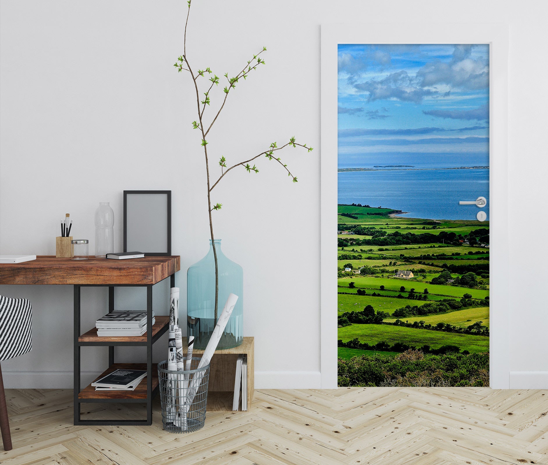 3D Green Grass Field 110198 Kathy Barefield Door Mural