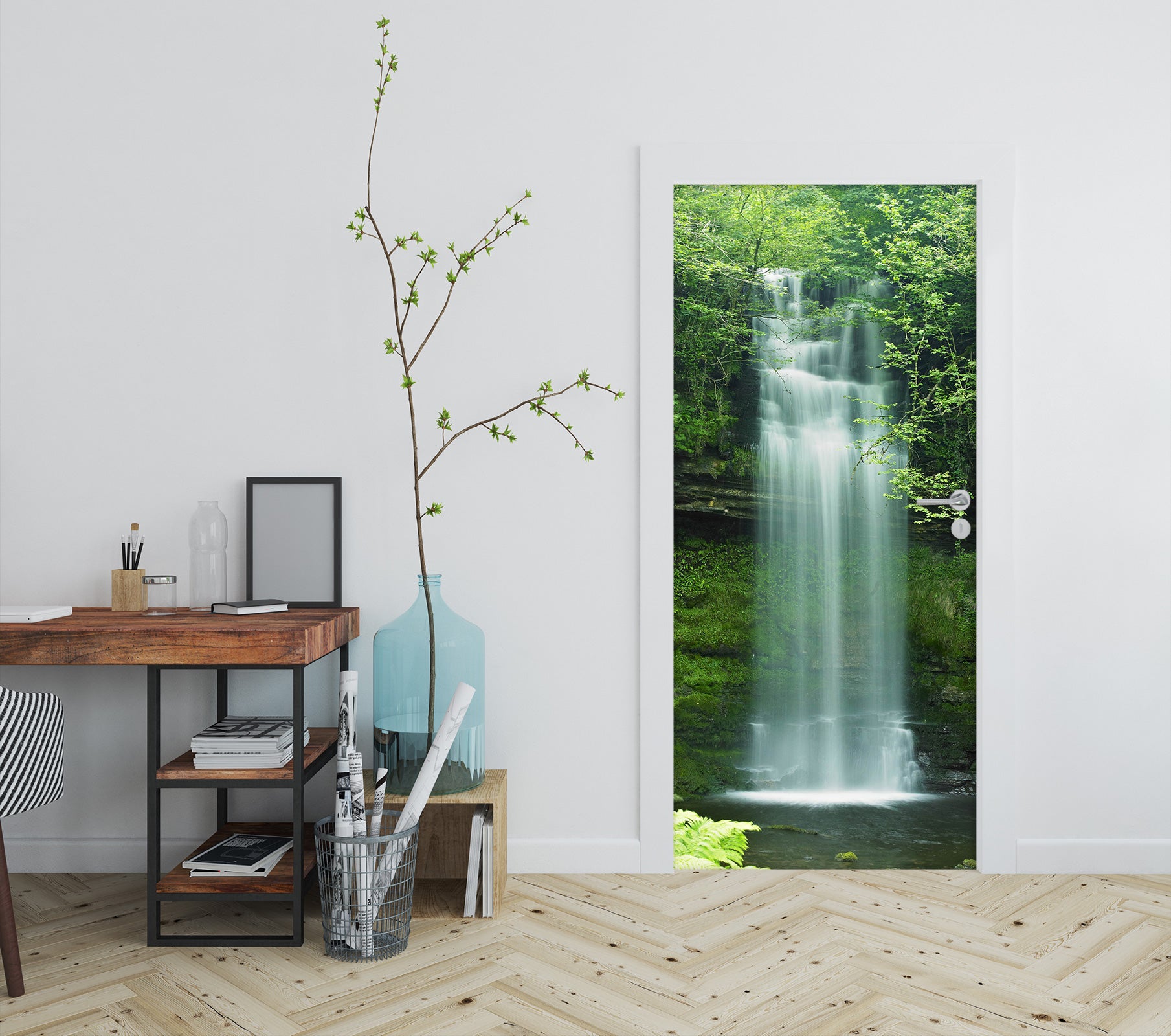 3D Waterfall 23117 Door Mural