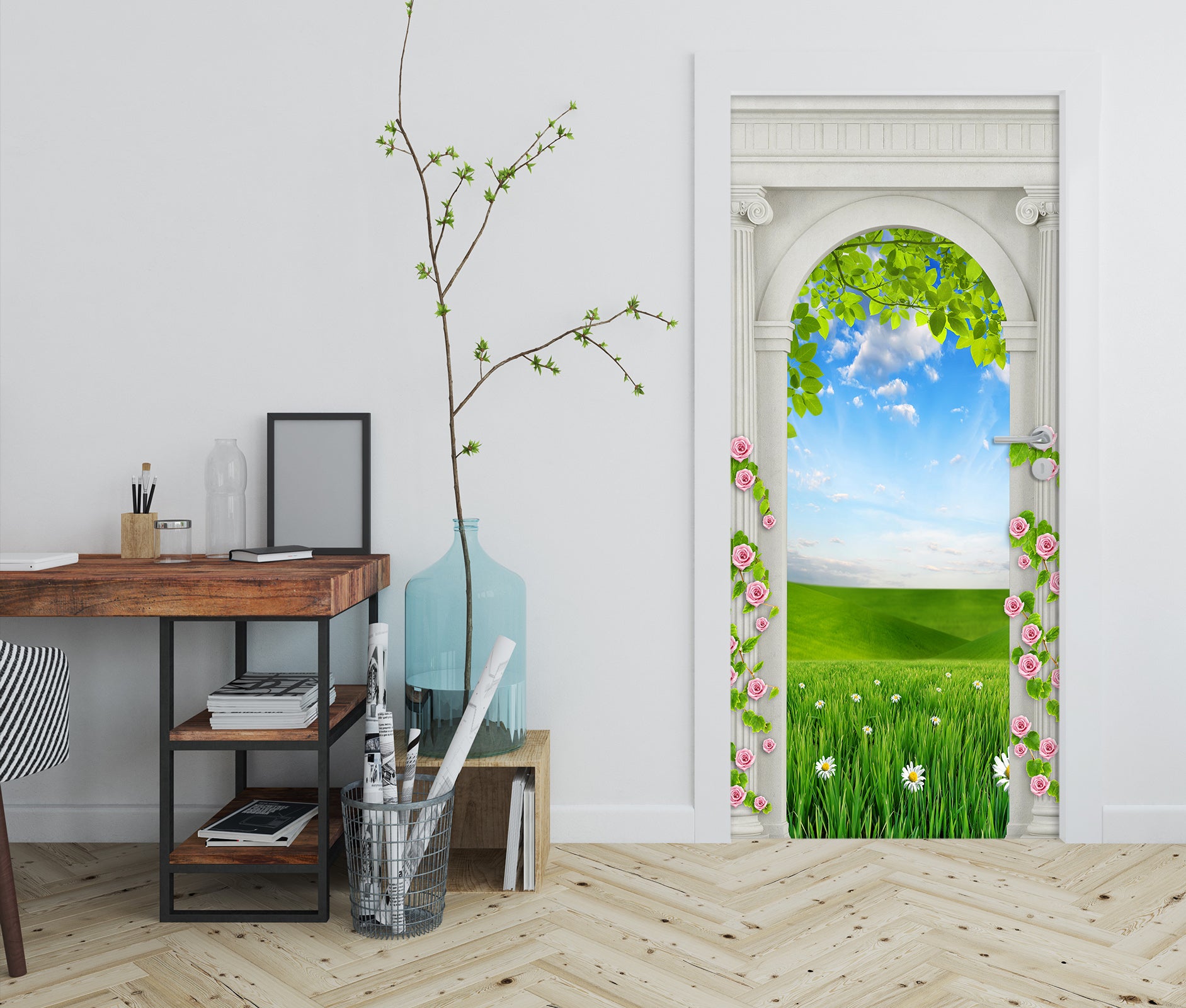 3D Grass 22163 Door Mural