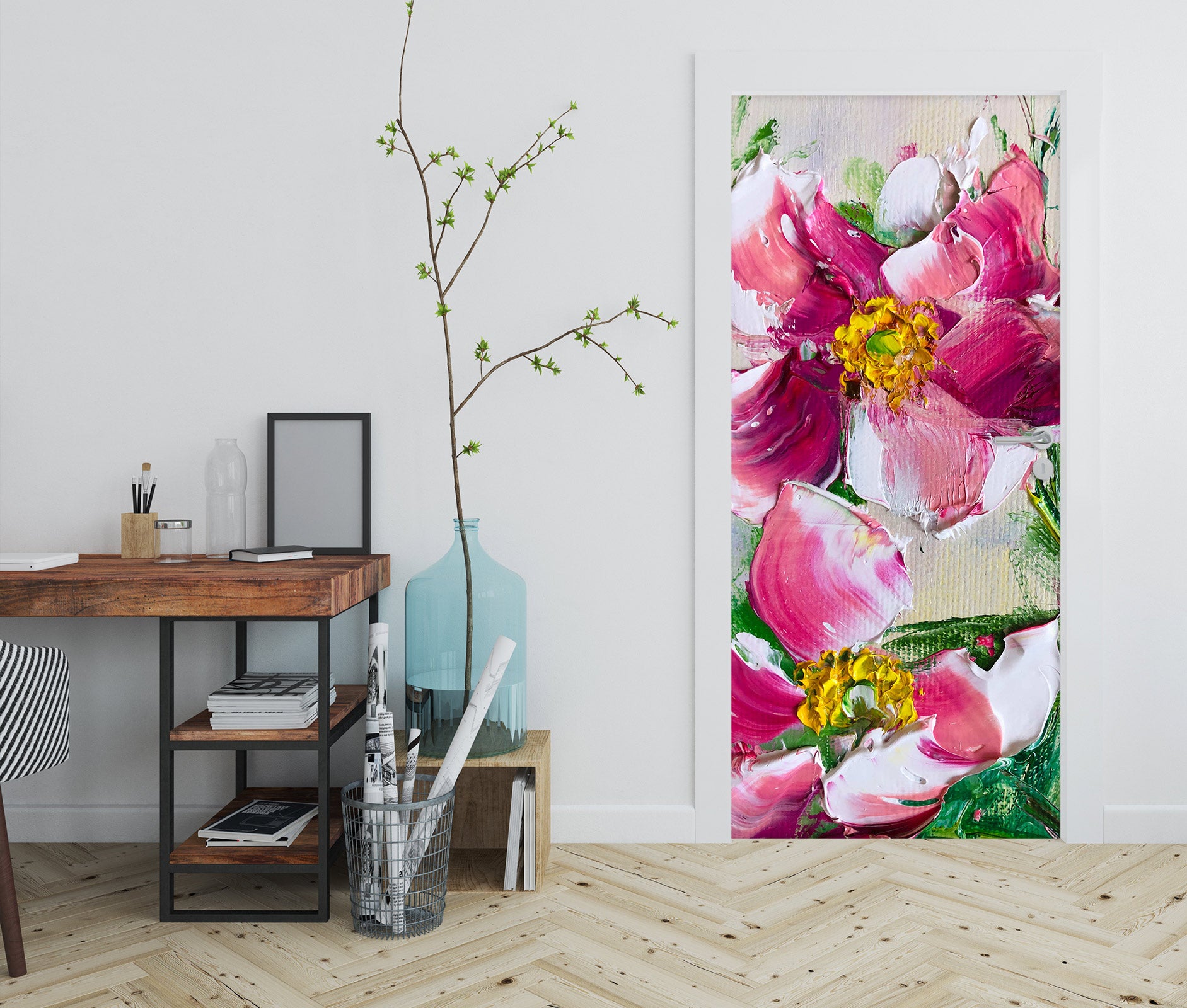 3D Flower Core 3155 Skromova Marina Door Mural