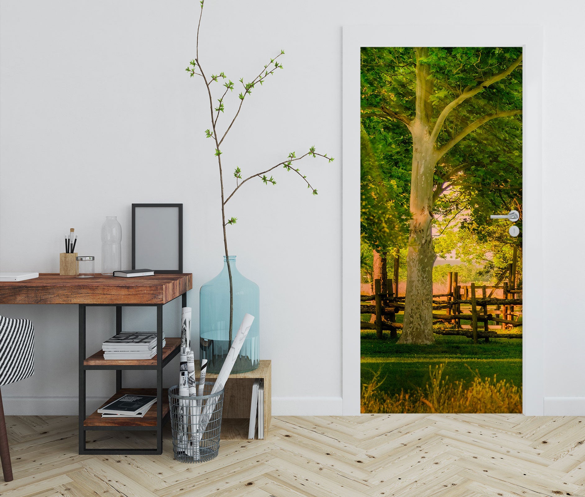 3D Lawn Tree 10804 Beth Sheridan Door Mural