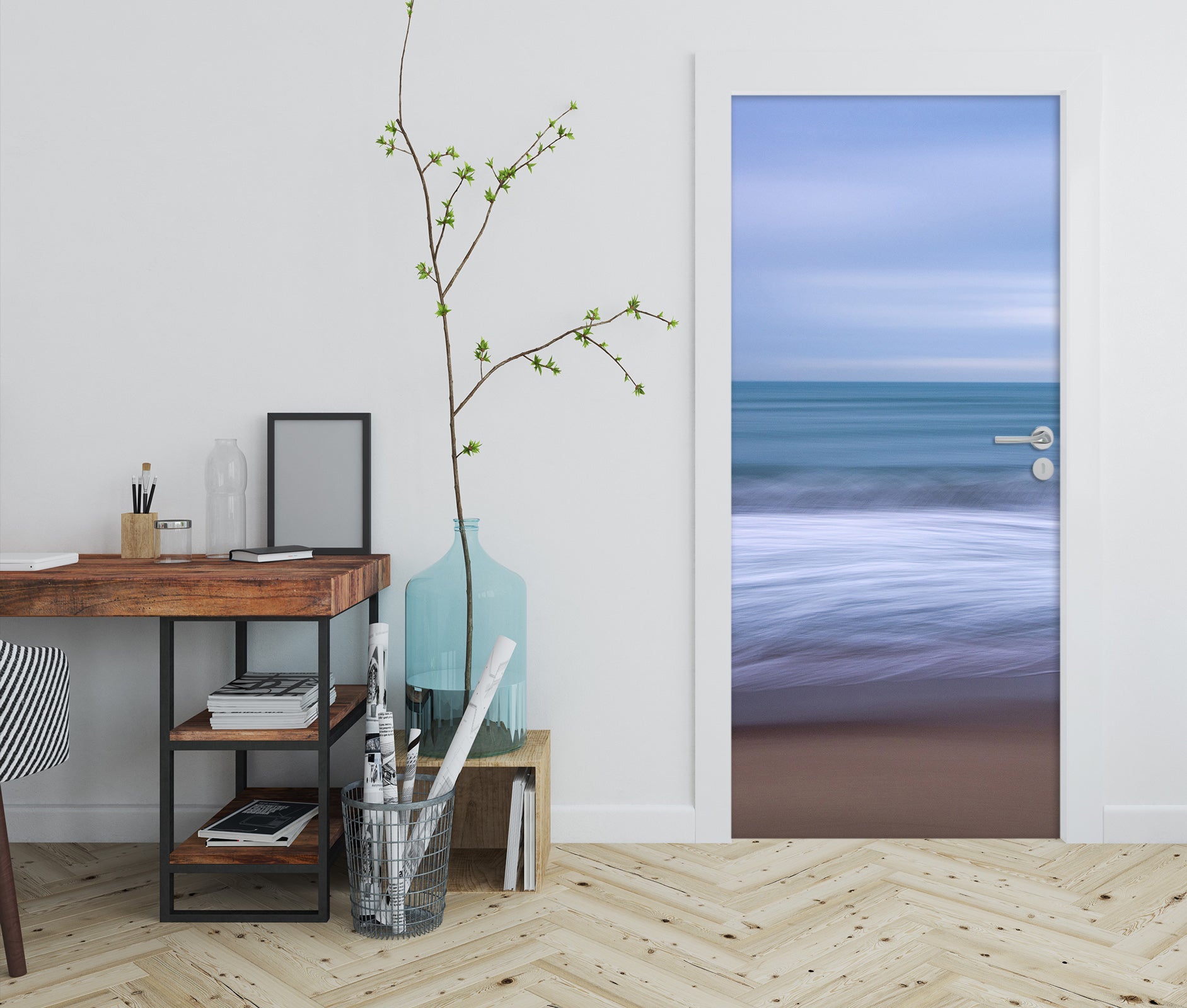 3D Tide Beach 119197 Marco Carmassi Door Mural