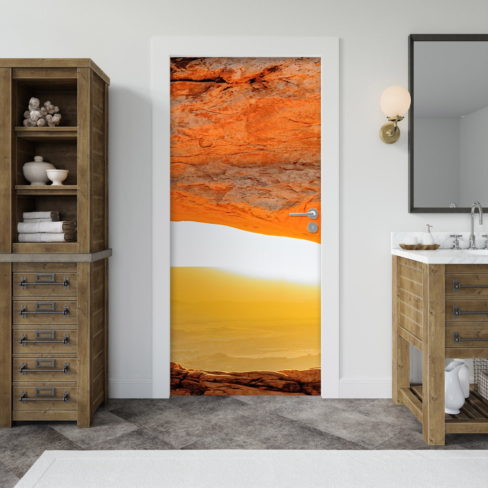 3D Stone Dust Golden Sunshine 107214 Beth Sheridan Door Mural