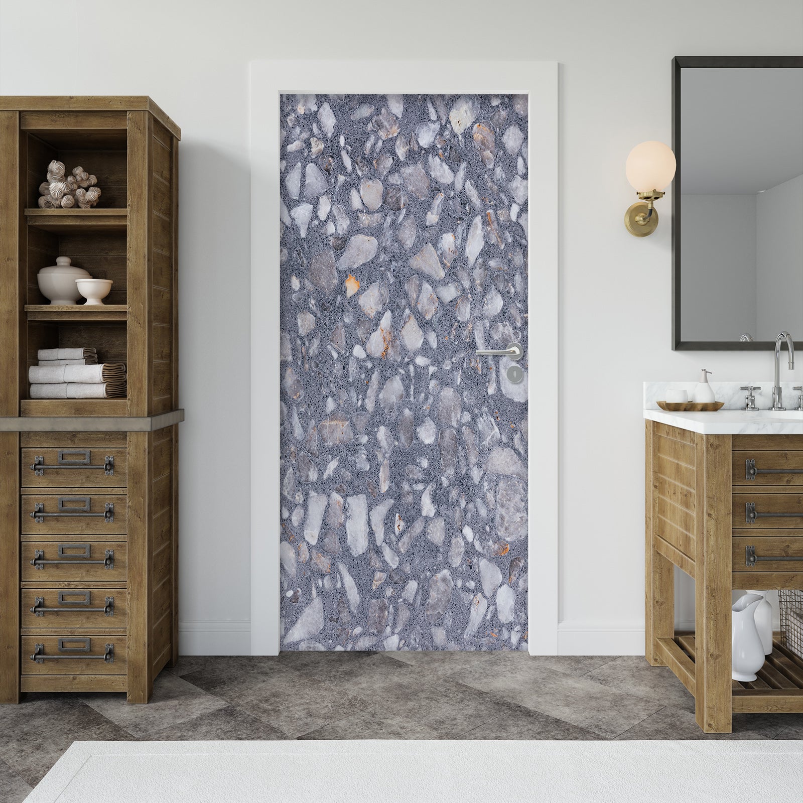 3D Stone Texture 22029 Door Mural