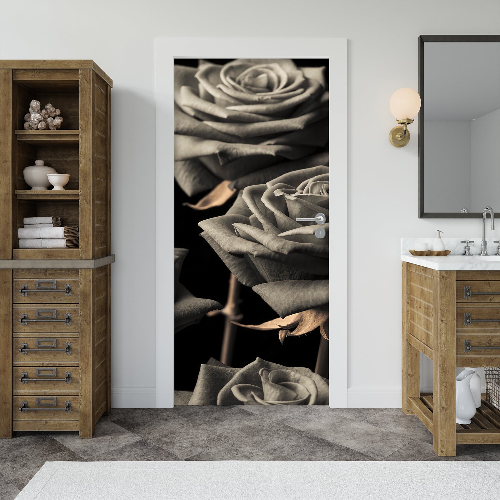 3D Art Rose 5035 Assaf Frank Door Mural