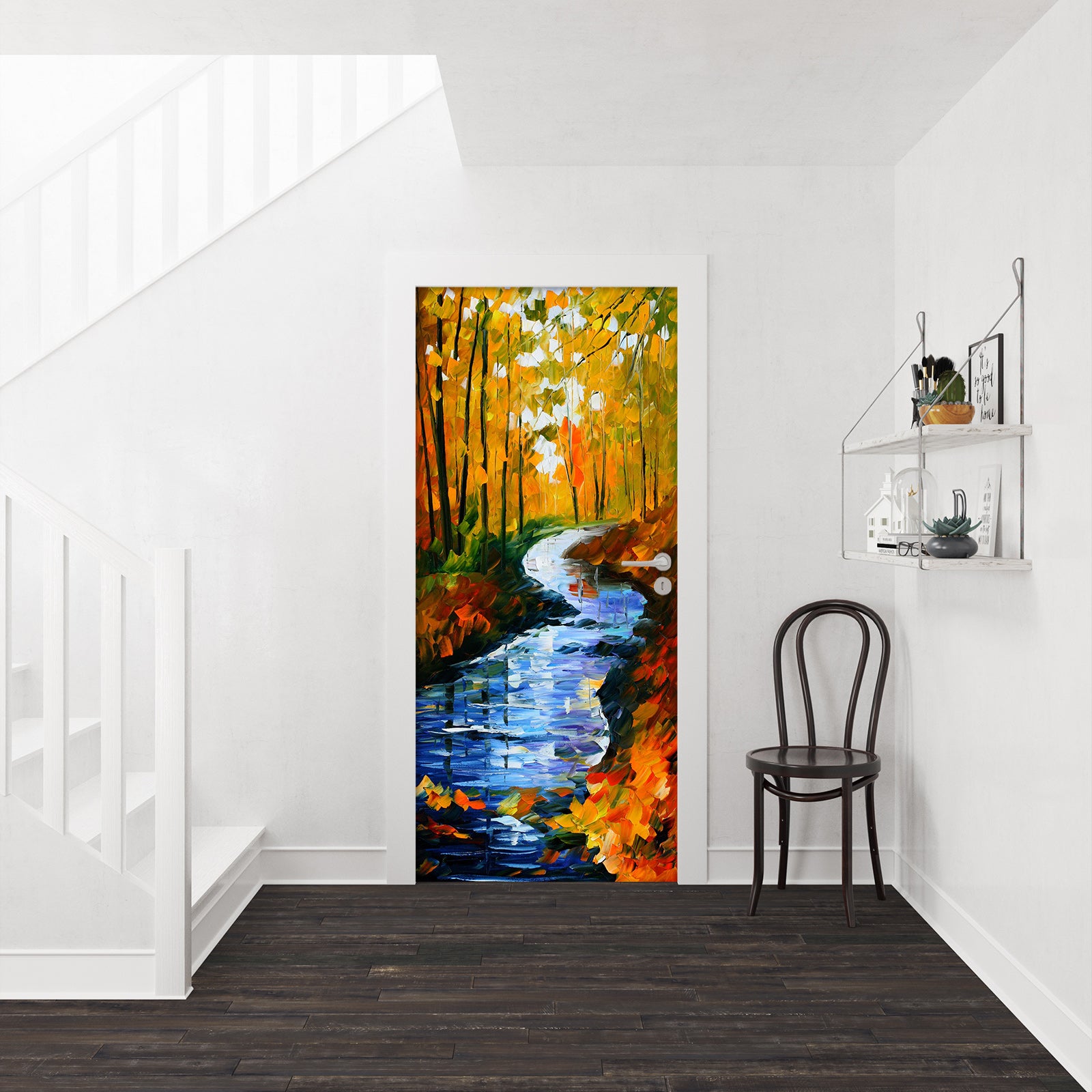 3D Stream Forest 24050 Door Mural