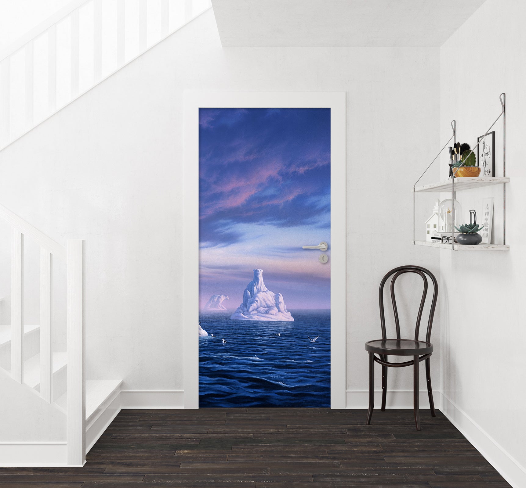 3D Ocean Glacier 112141 Jerry LoFaro Door Mural