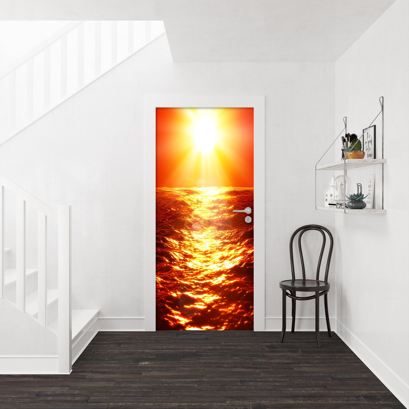 3D Sea Surface Sunlight 23146 Door Mural