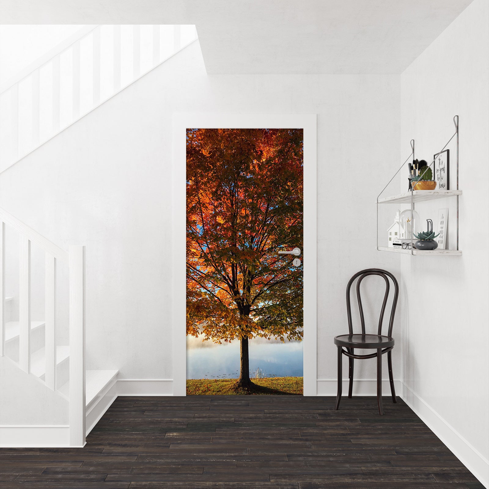 3D Lush Maple 255 Door Mural