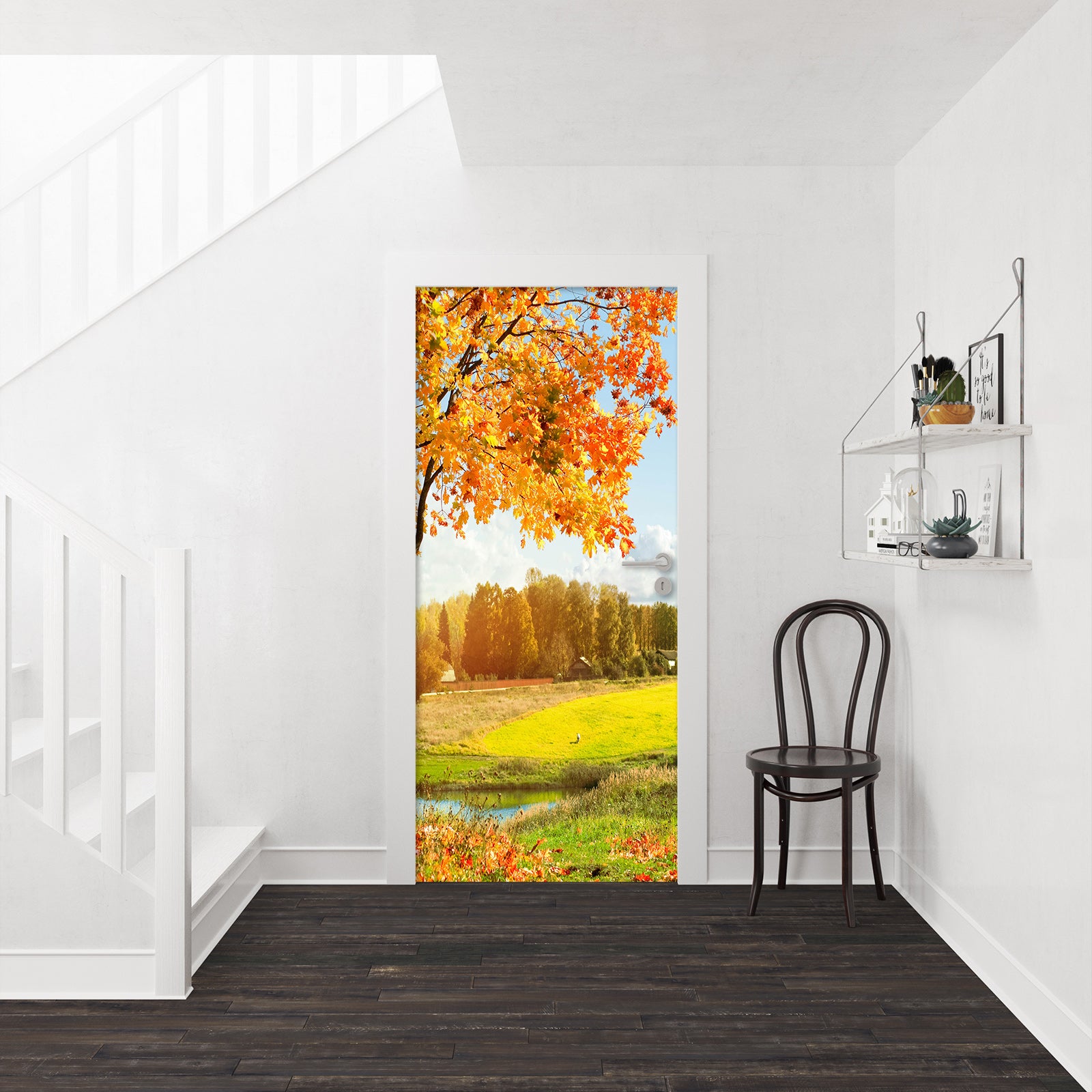 3D Maple Grassland 118 Door Mural