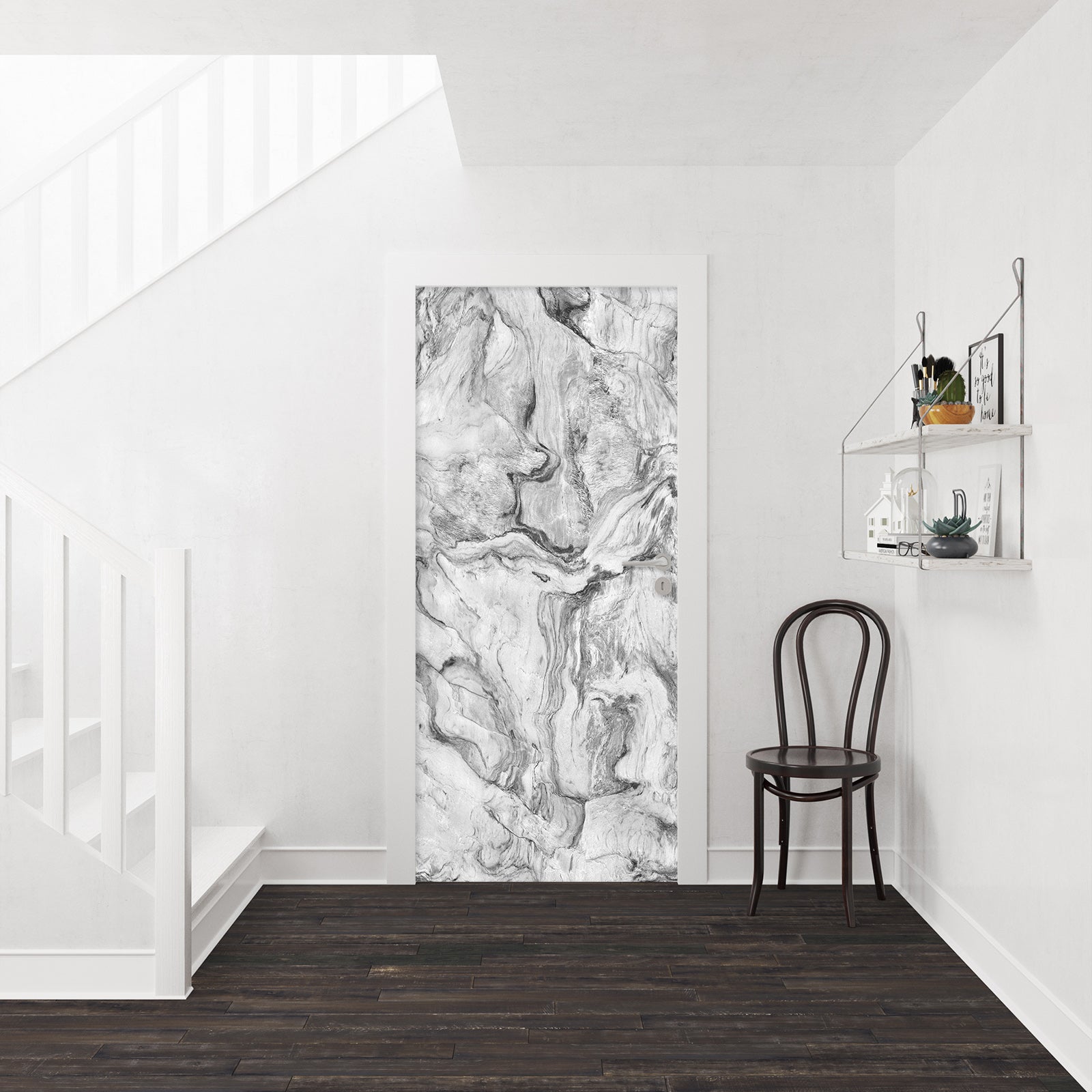 3D Marble Pattern 21187 Door Mural