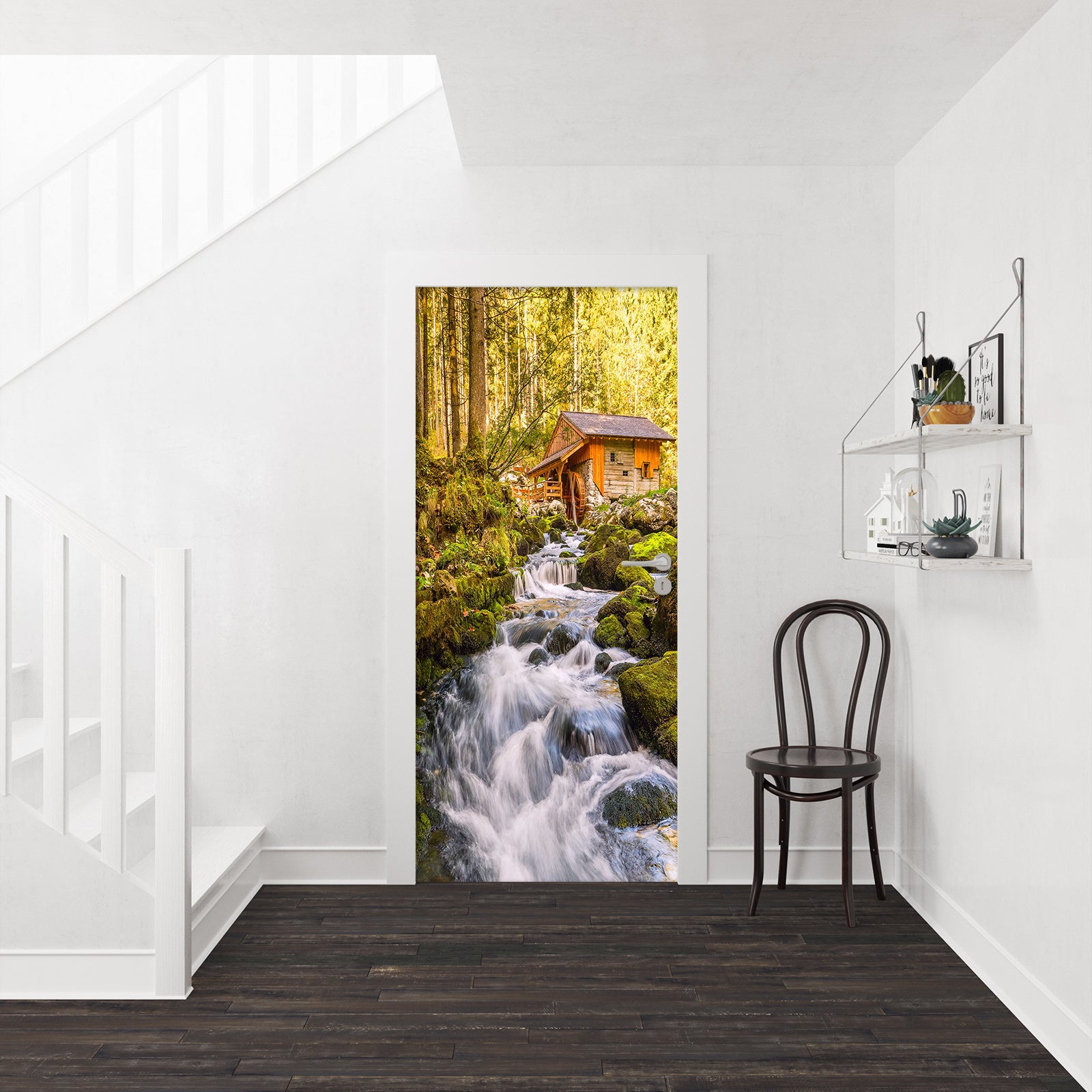 3D Stream Water 23096 Door Mural