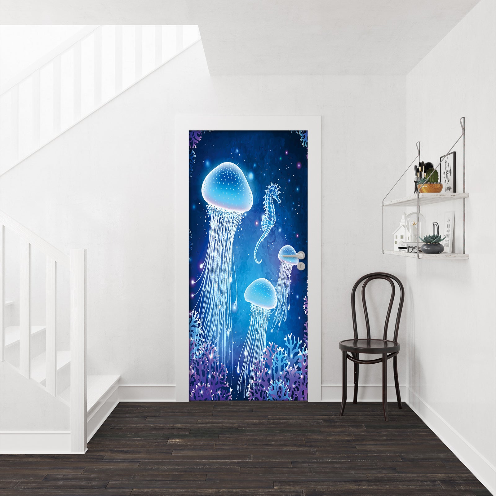 3D Jellyfish 25075 Door Mural