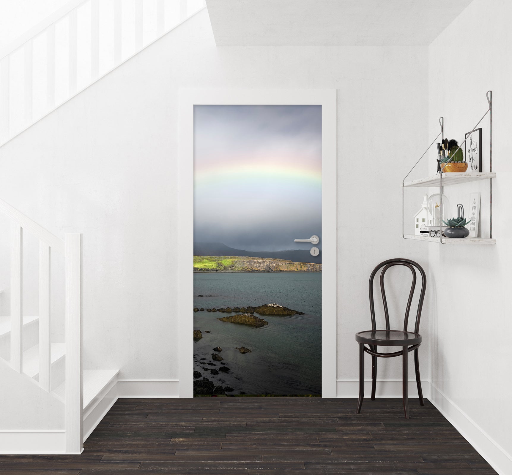 3D Rainbow Lakeside 11552 Marco Carmassi Door Mural