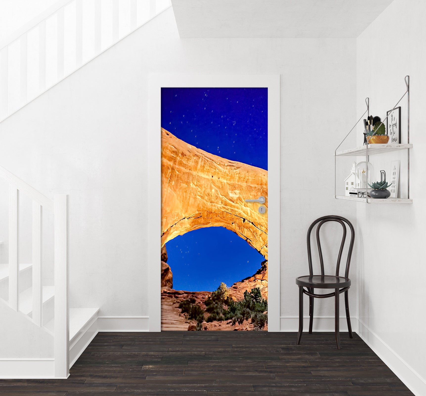 3D Rock Stone 10853 Beth Sheridan Door Mural