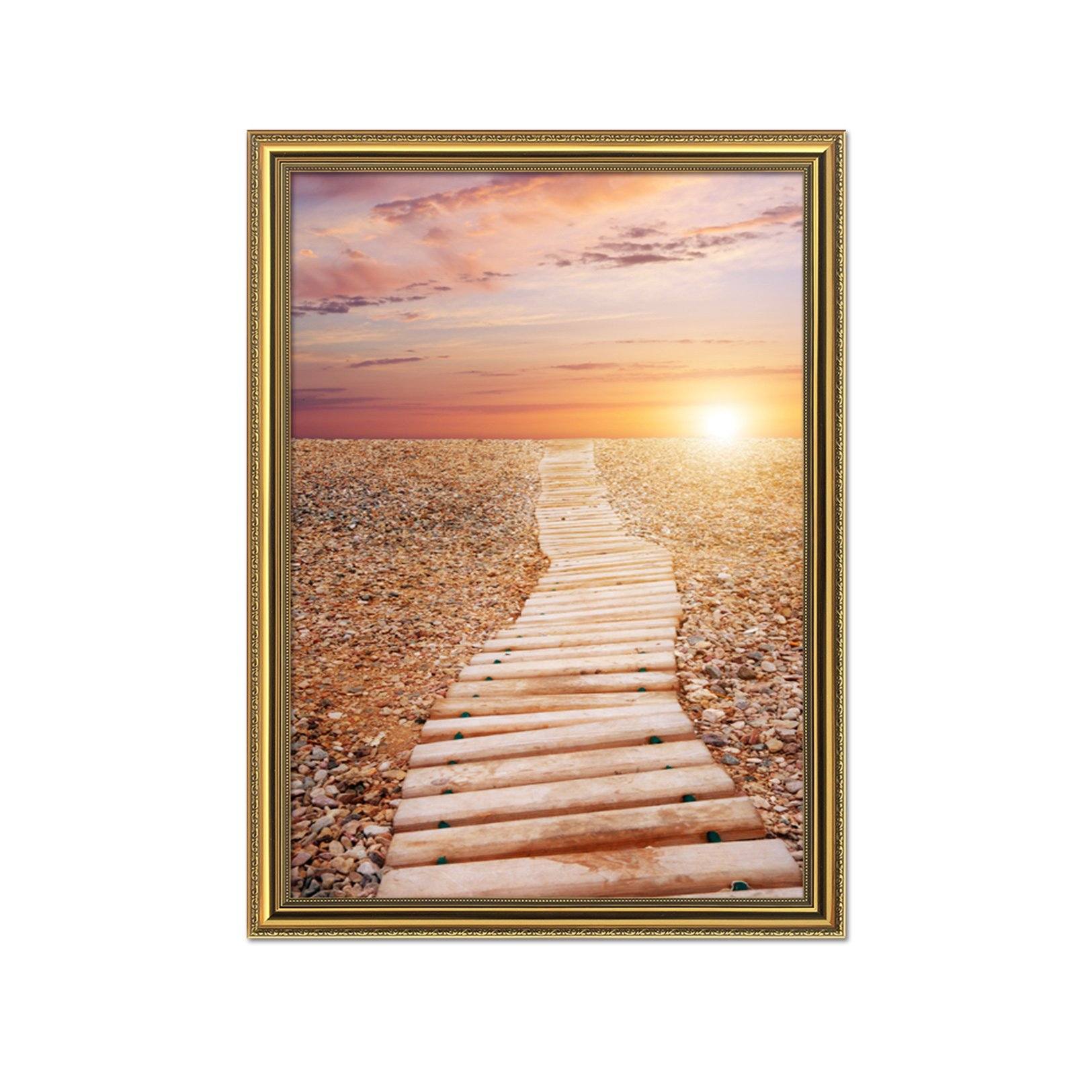 3D Sunshine Sande 044 Fake Framed Print Painting Wallpaper AJ Creativity Home 