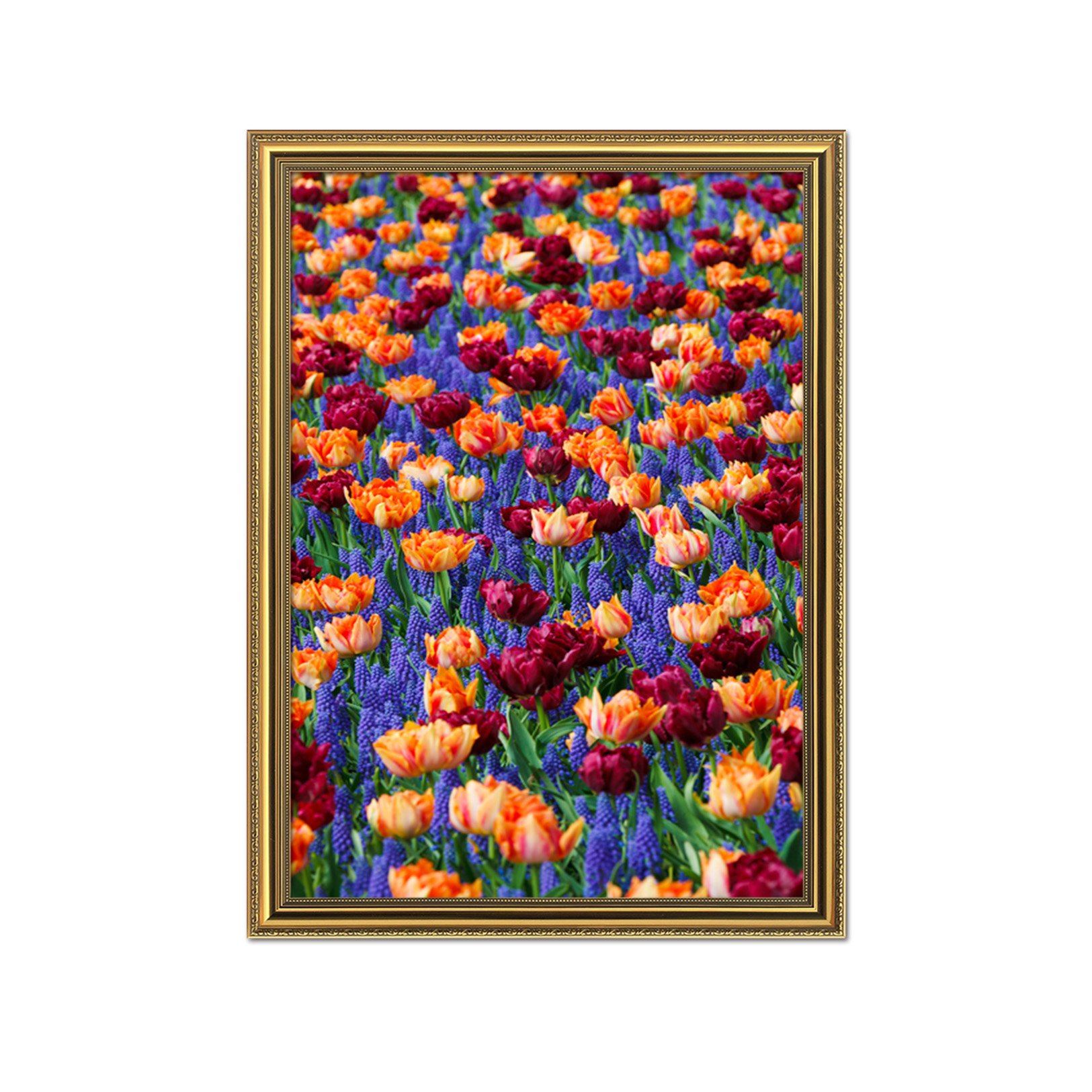 3D Flower Sea 048 Fake Framed Print Painting Wallpaper AJ Creativity Home 