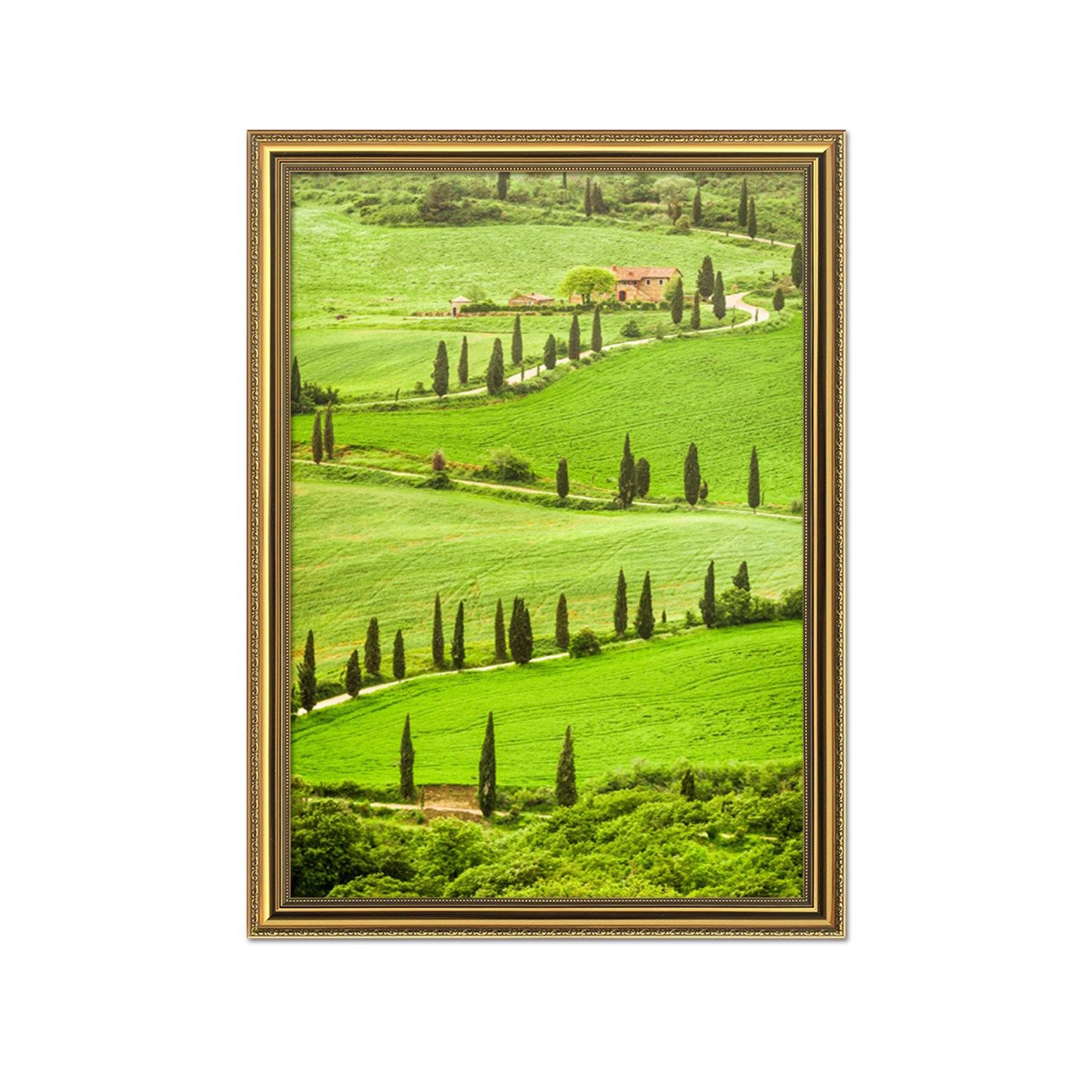 3D Field Meadow 050 Fake Framed Print Painting Wallpaper AJ Creativity Home 