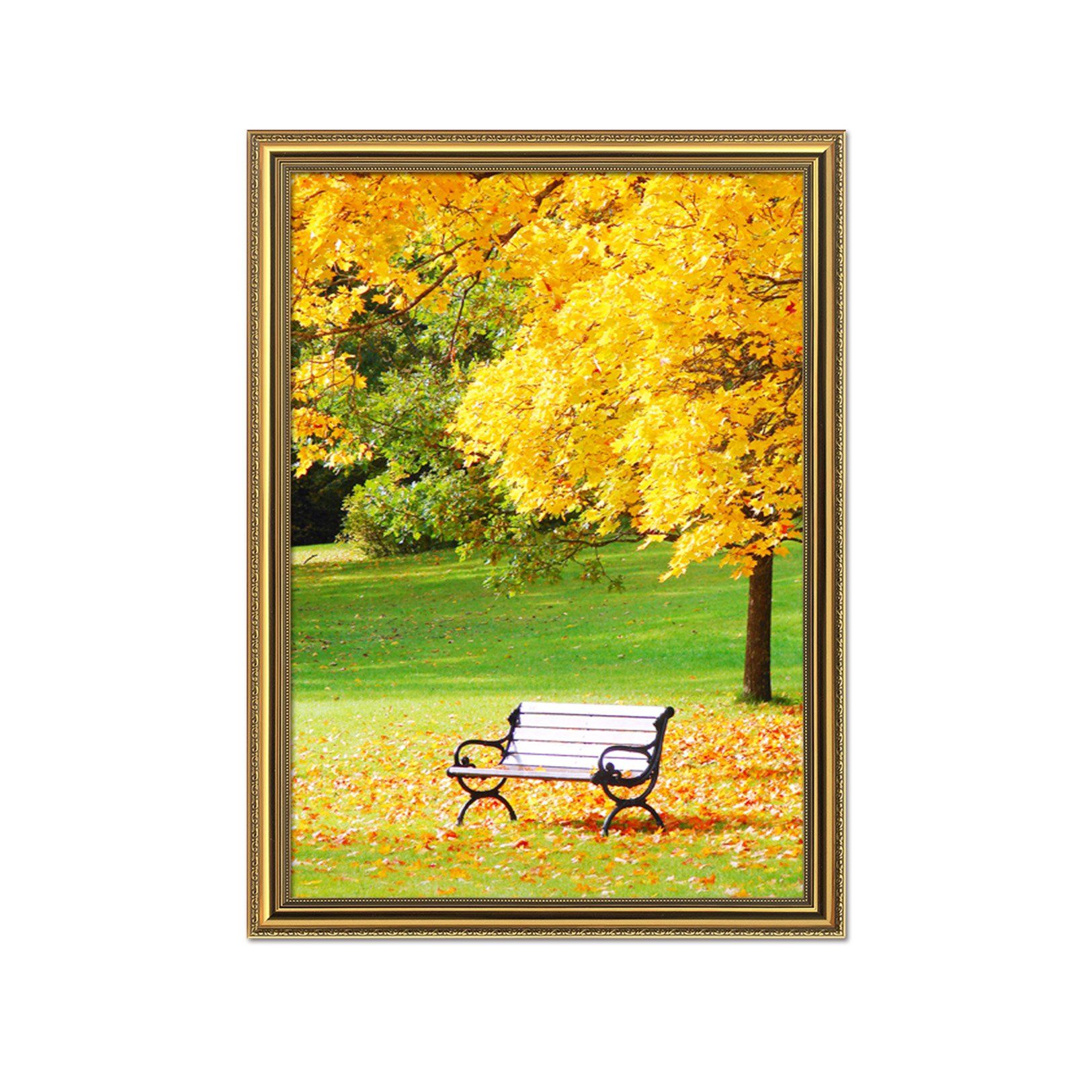 3D Maple Leaf 021 Fake Framed Print Painting Wallpaper AJ Creativity Home 